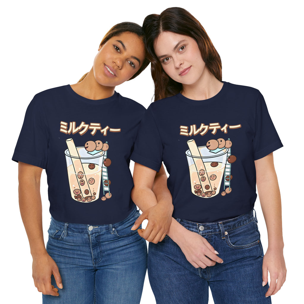 Boba Milk Tea T‑Shirt – ミルクティー Bubble Tea Graphic Tee