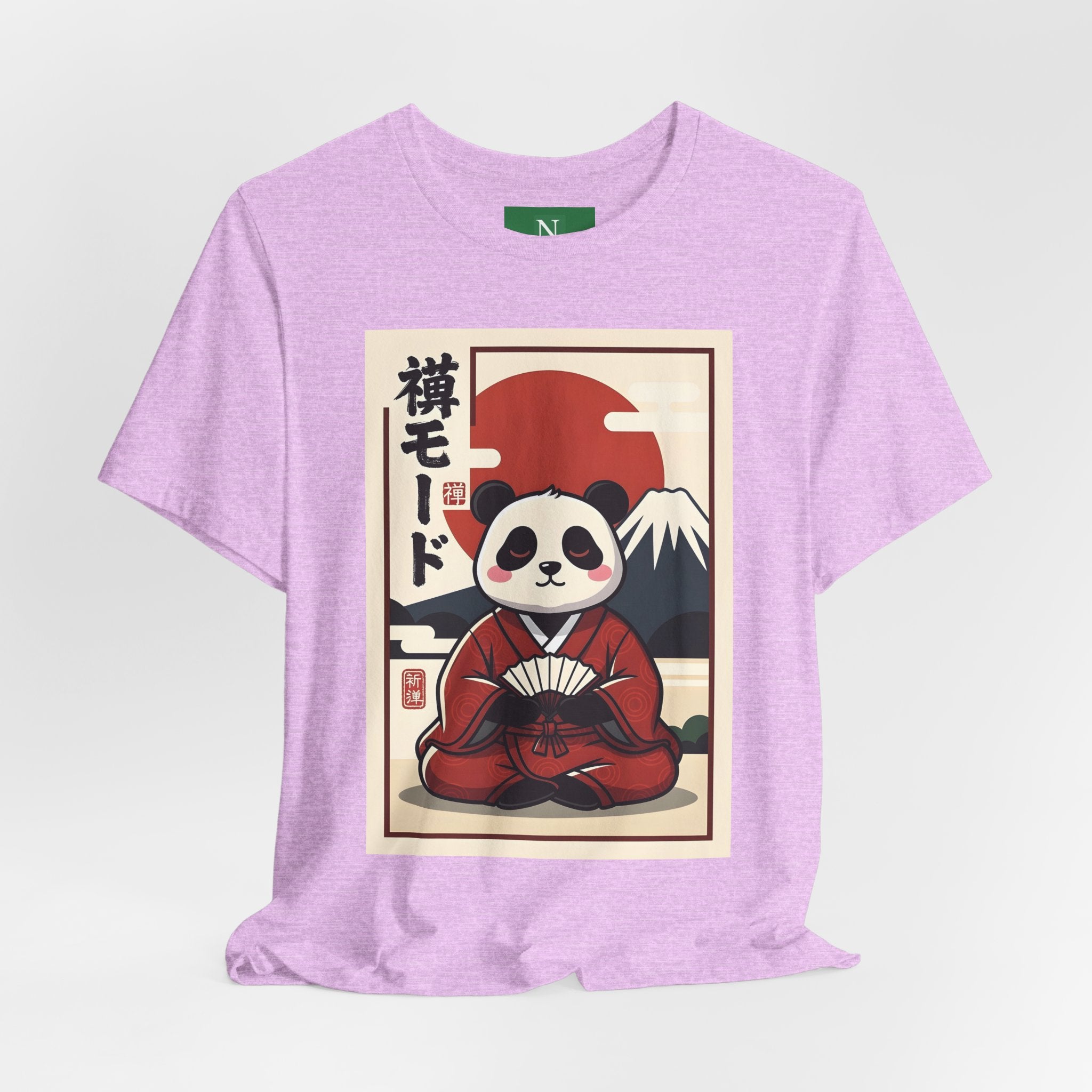 Panda Samurai Tee — Cute Japanese Ukiyo-e Style Graphic T-Shirt