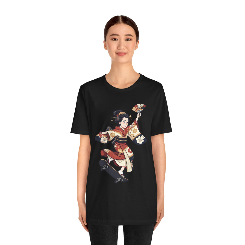 Skateboarding Geisha T-Shirt