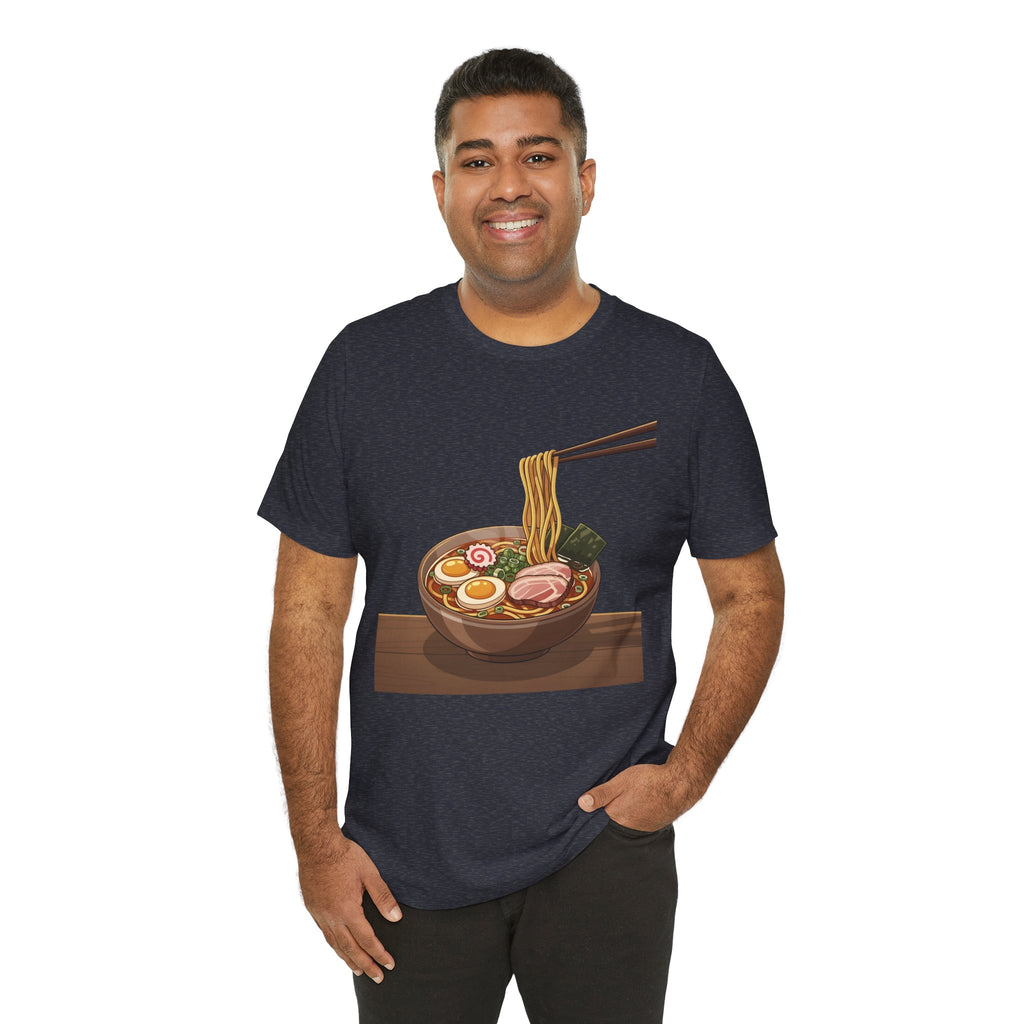 Ramen Bowl Graphic Tee – Chopsticks & Noodles Japanese Food T-Shirt