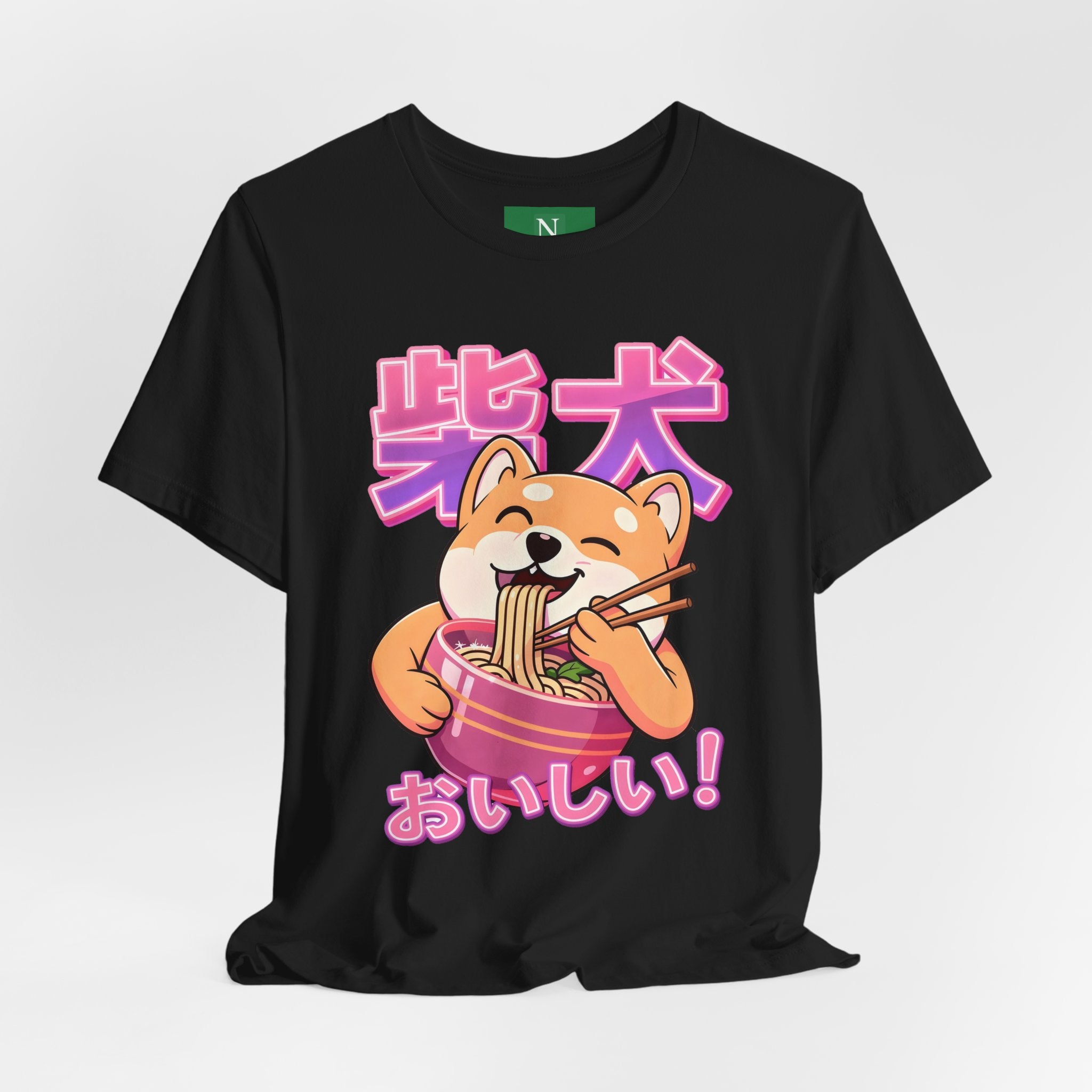 Shiba Inu Ramen Tee — おいしい! Cute Japanese Dog Noodle T-Shirt