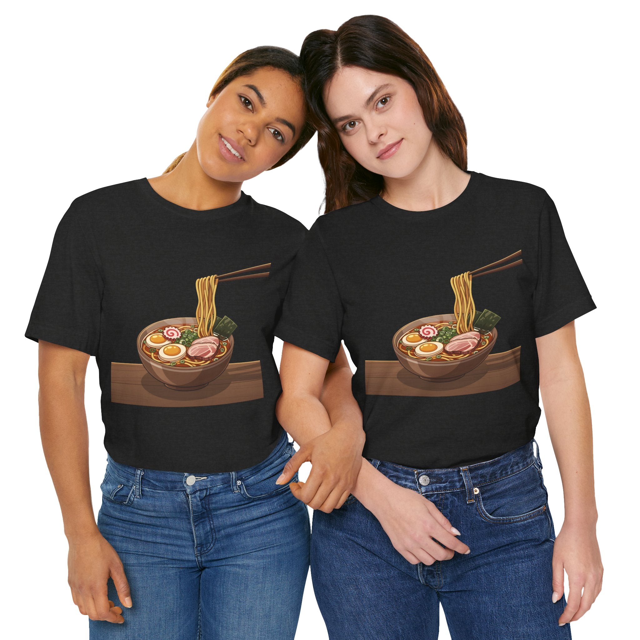 Ramen Bowl Graphic Tee – Chopsticks & Noodles Japanese Food T-Shirt