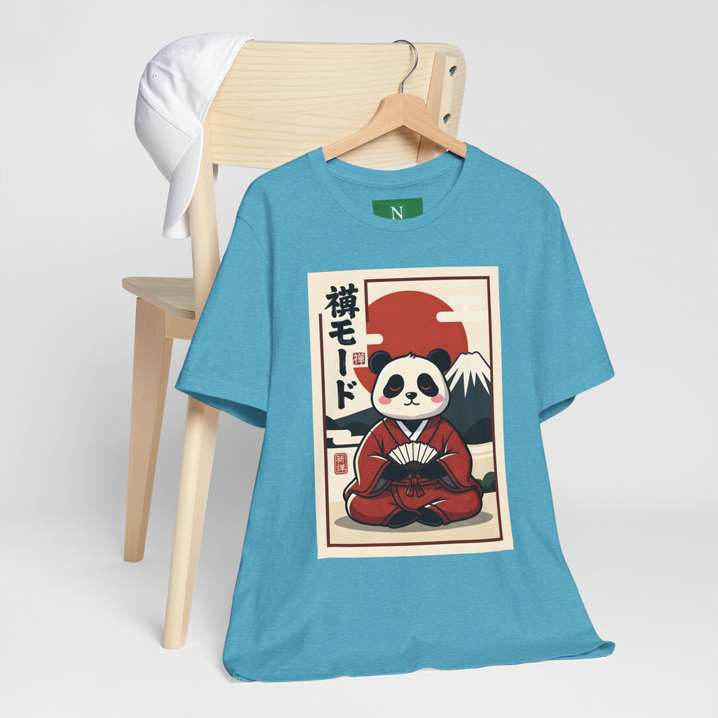 Panda Samurai Tee — Cute Japanese Ukiyo-e Style Graphic T-Shirt