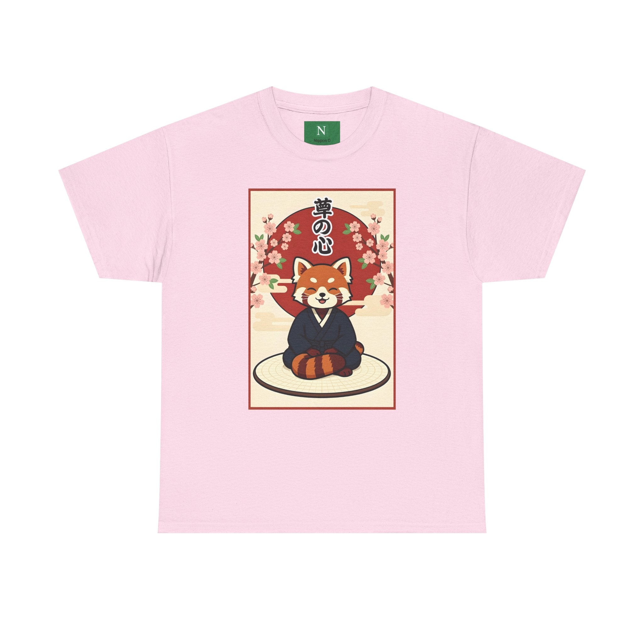 Red Panda Zen T-Shirt — Cute Japanese-Inspired Meditation Design