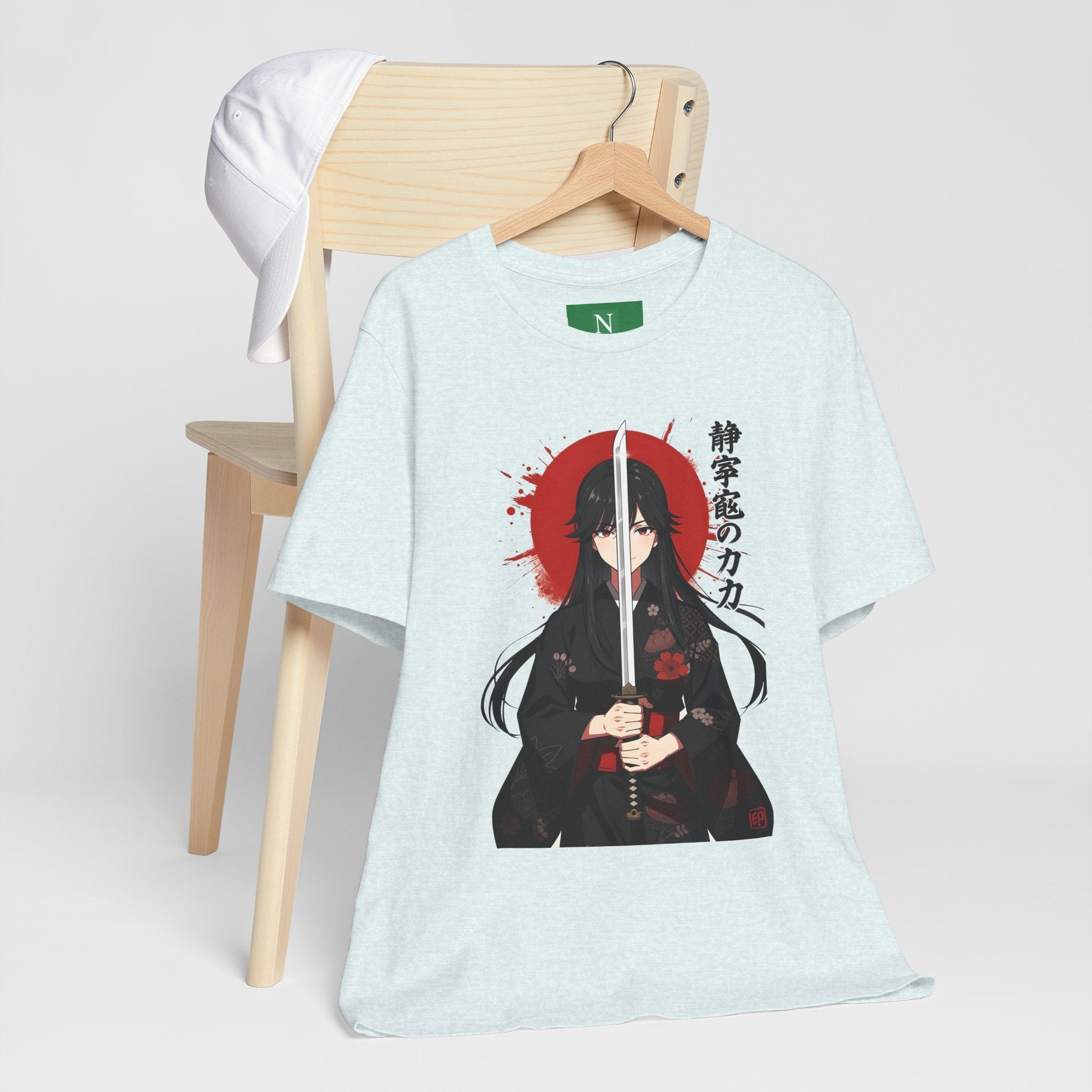 Samurai Girl Sword Tee — Japanese Anime Katana T-Shirt
