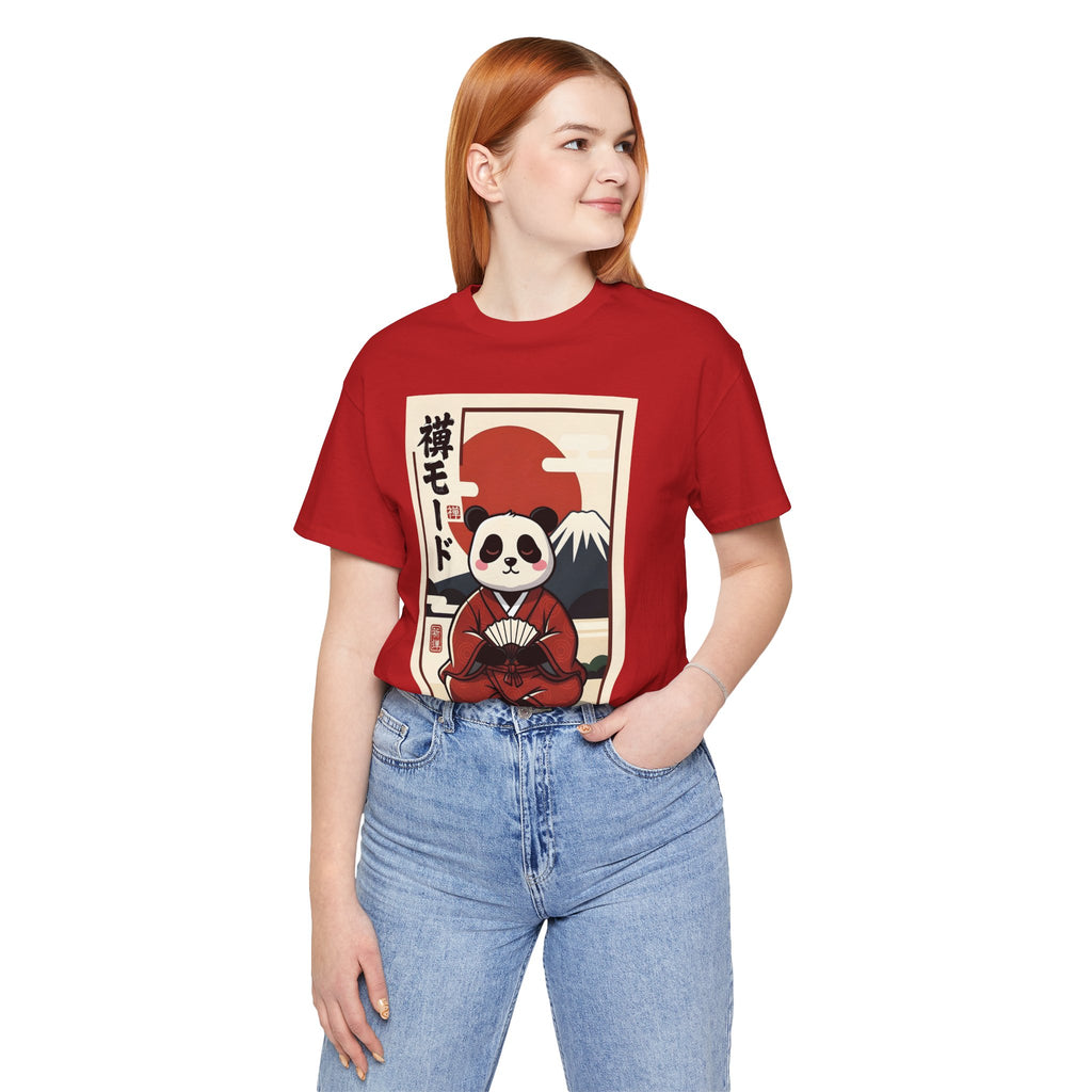 Panda Samurai Tee — Cute Japanese Ukiyo-e Style Graphic T-Shirt