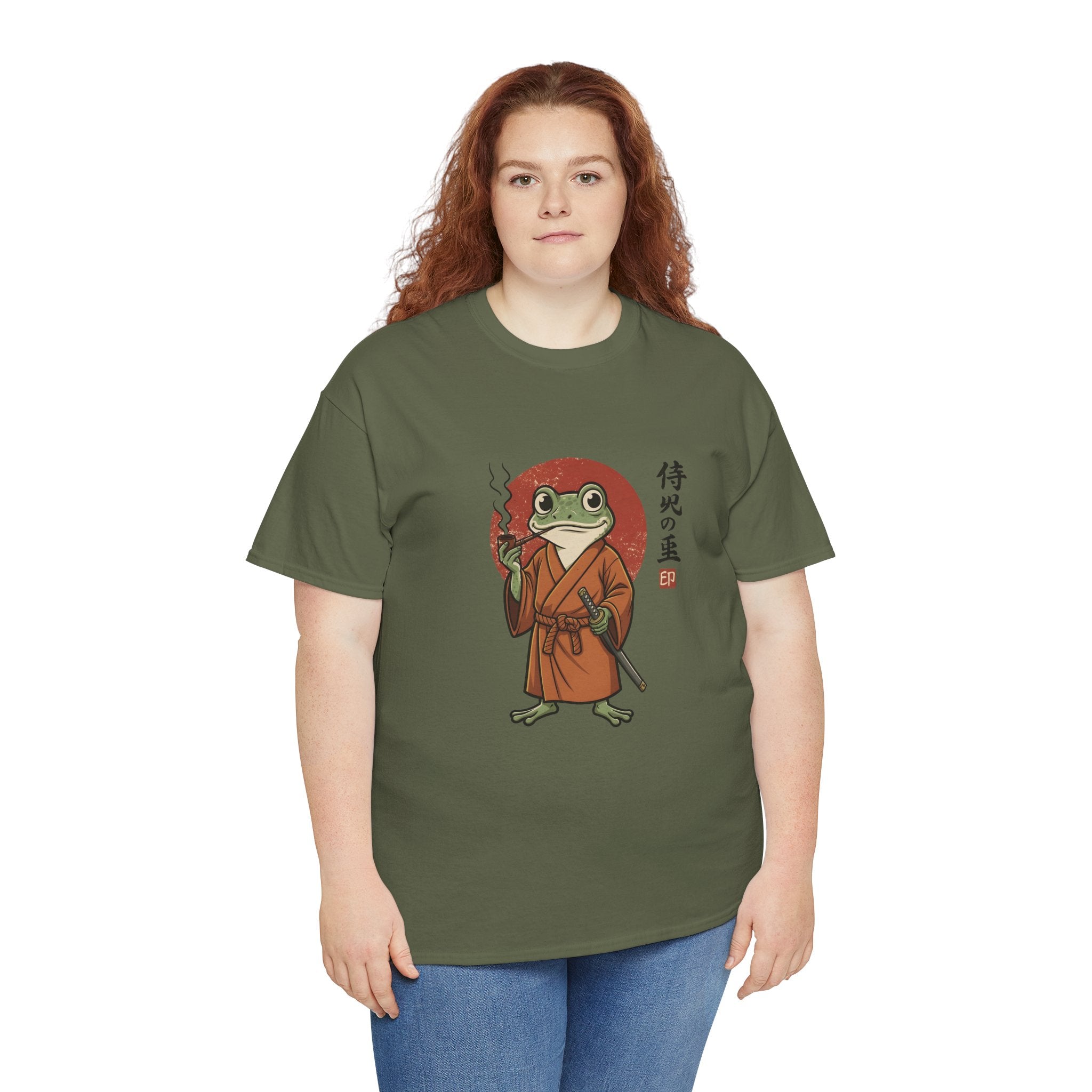 Samurai Frog T‑Shirt — Japanese Style Frog Warrior Tee
