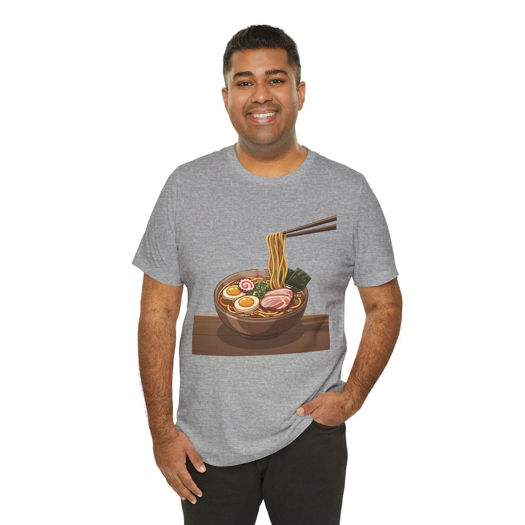 Ramen Bowl Graphic Tee – Chopsticks & Noodles Japanese Food T-Shirt