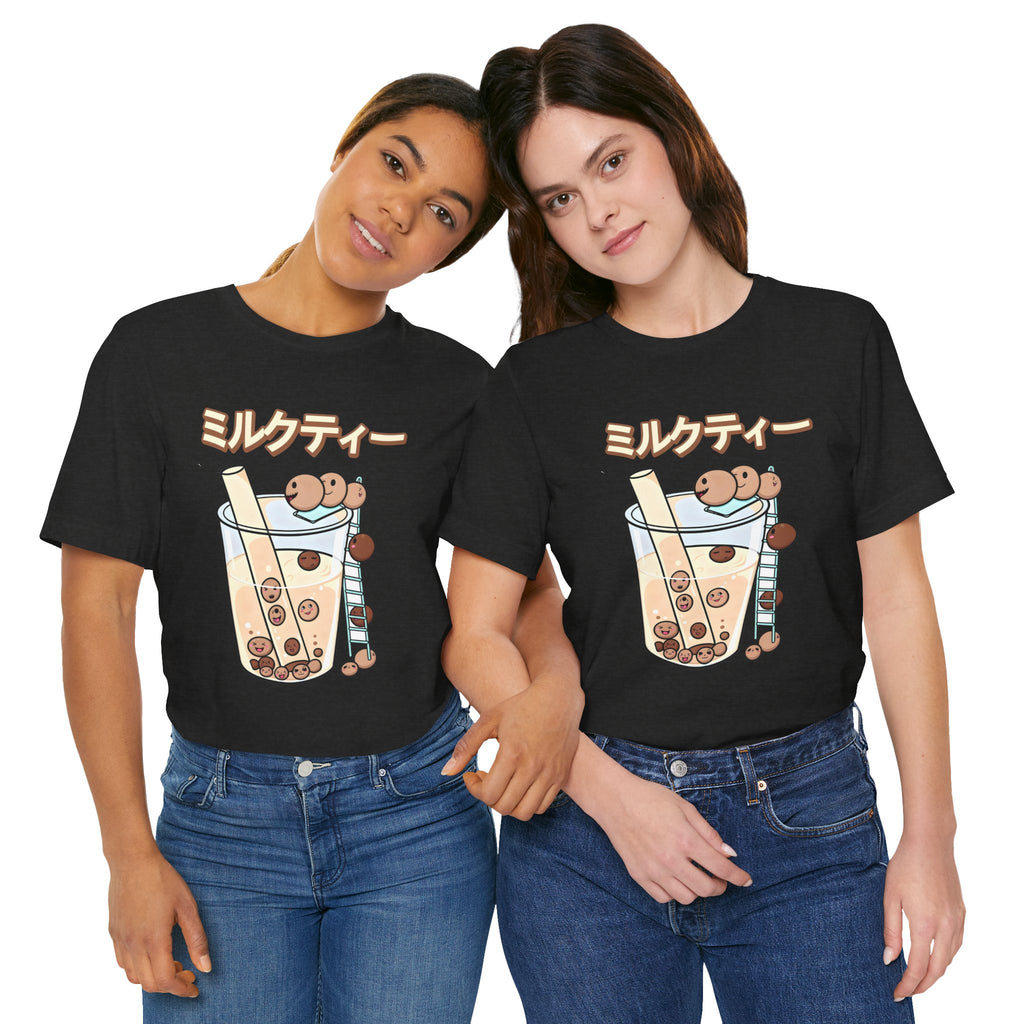 Boba Milk Tea T‑Shirt – ミルクティー Bubble Tea Graphic Tee