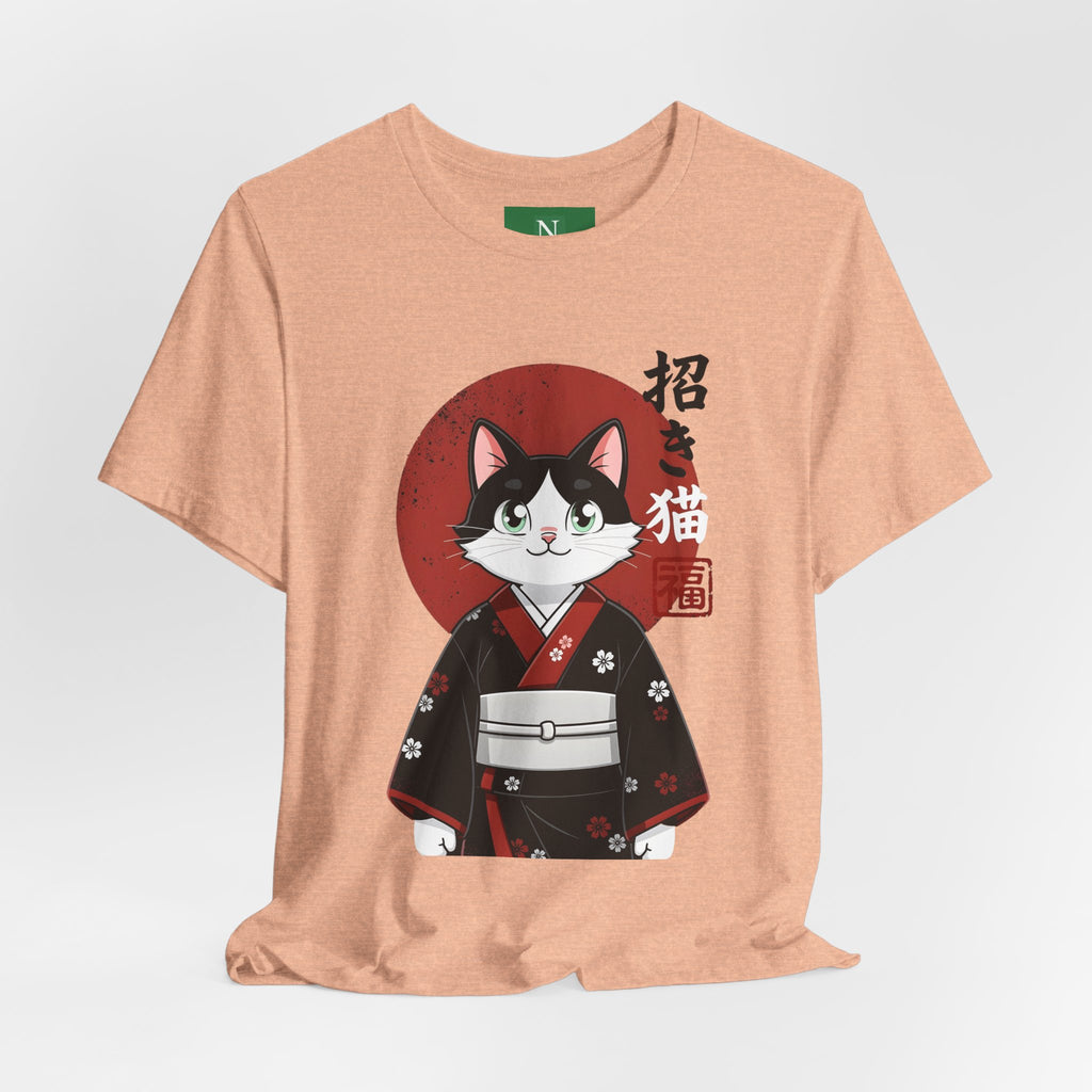 Lucky Cat Kimono T-Shirt — Japanese Maneki-Neko Tee