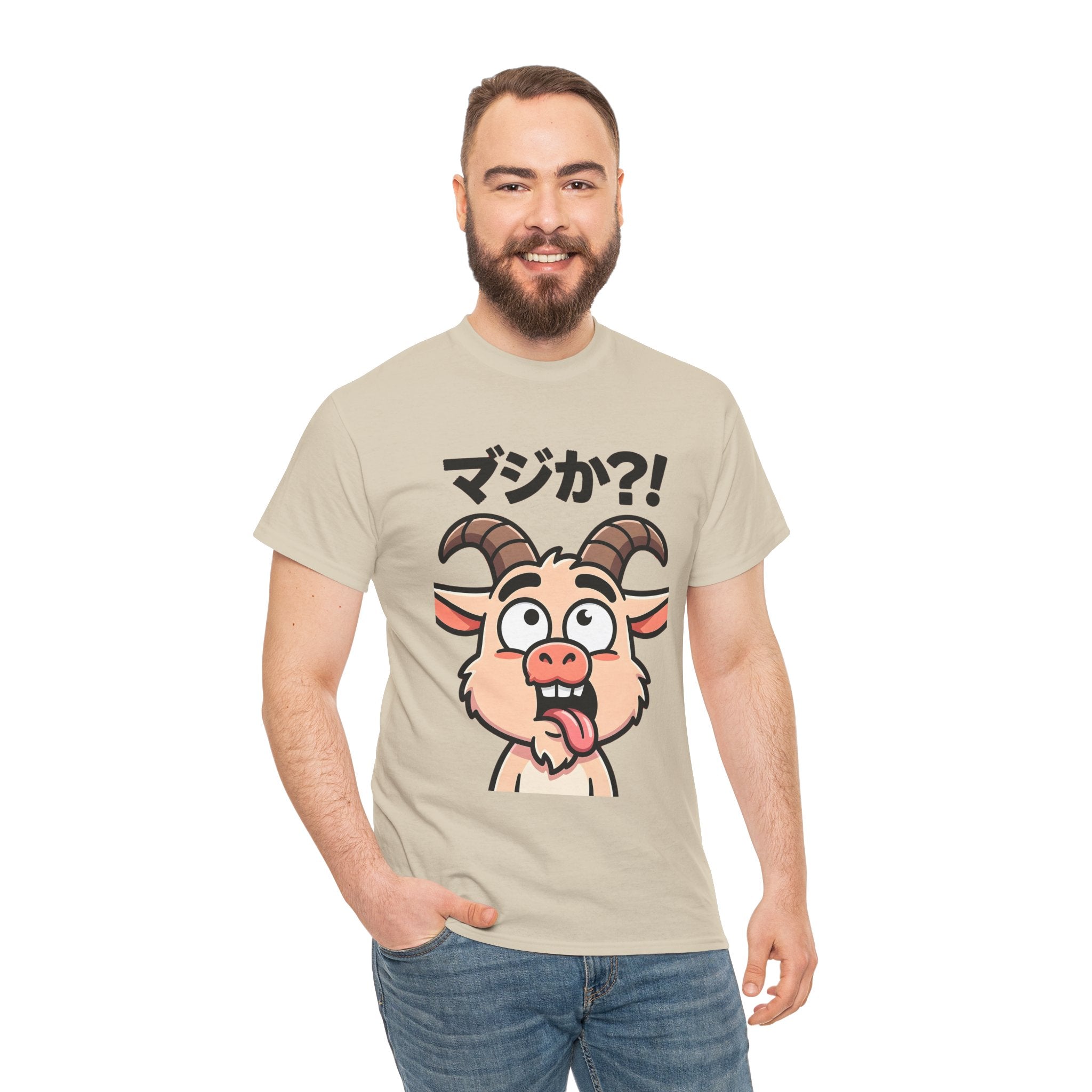 Goat Shock T-Shirt — マジか?! Funny Japanese Cartoon Tee