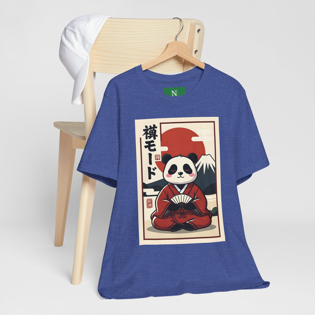 Panda Samurai Tee — Cute Japanese Ukiyo-e Style Graphic T-Shirt