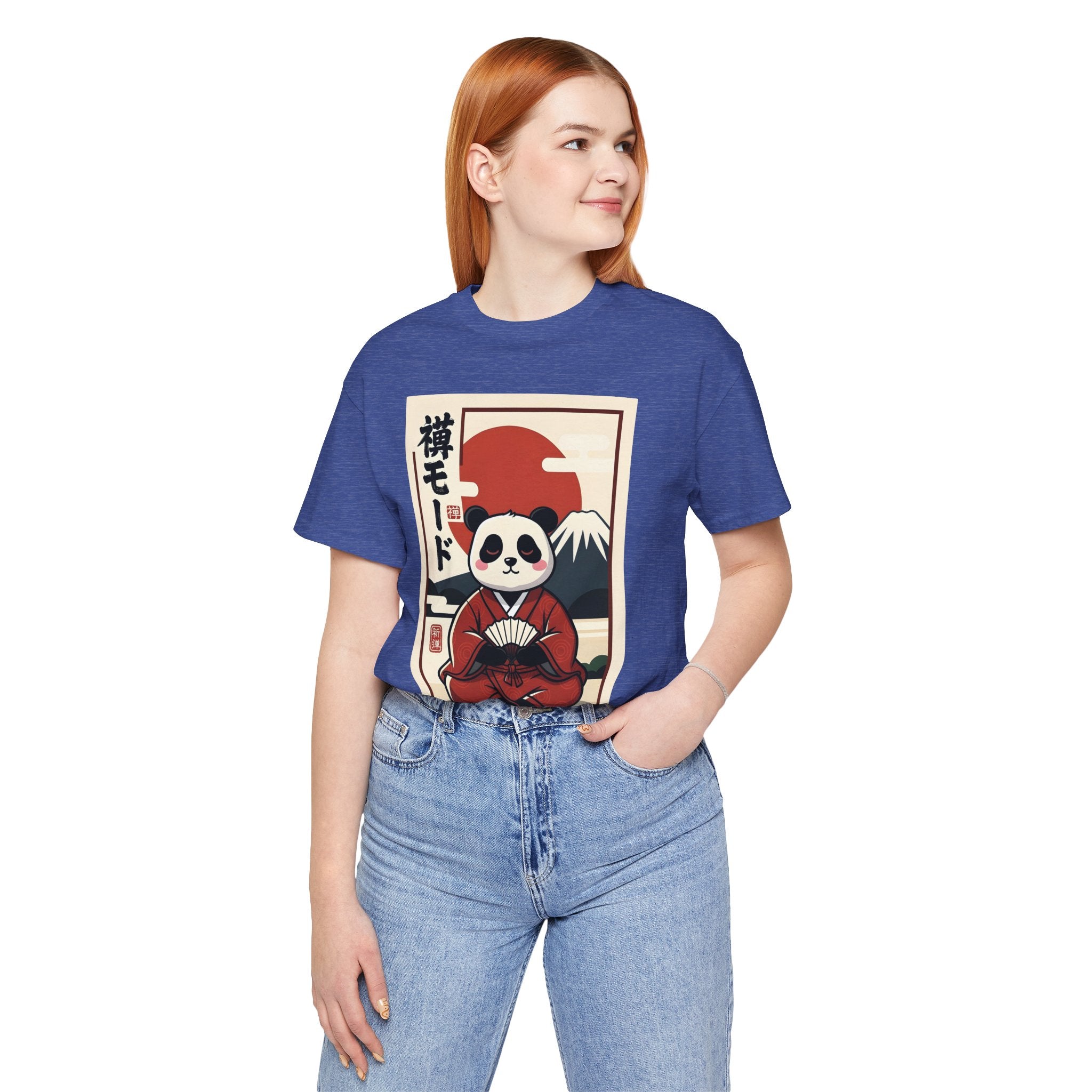 Panda Samurai Tee — Cute Japanese Ukiyo-e Style Graphic T-Shirt