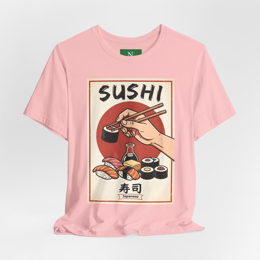 Sushi Poster Graphic Tee — Retro Japanese Sushi Shirt