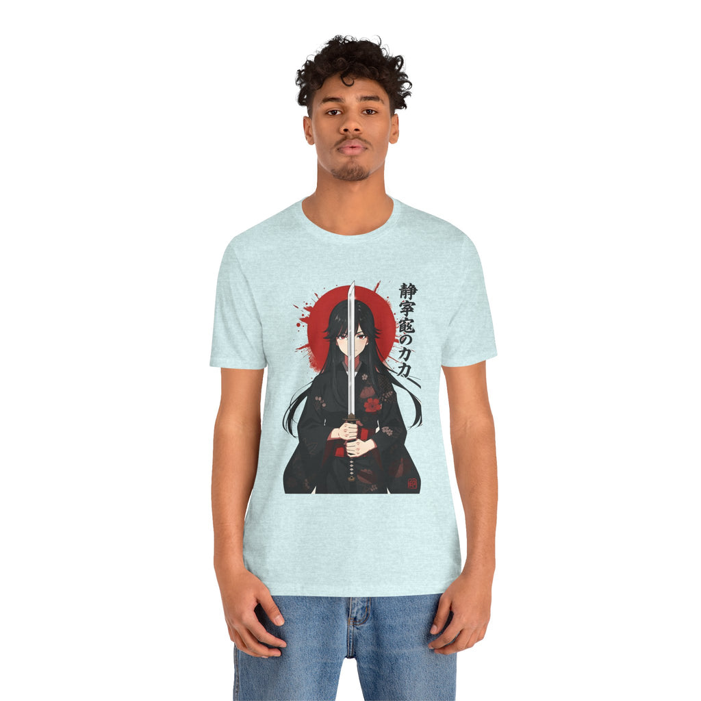 Samurai Girl Sword Tee — Japanese Anime Katana T-Shirt