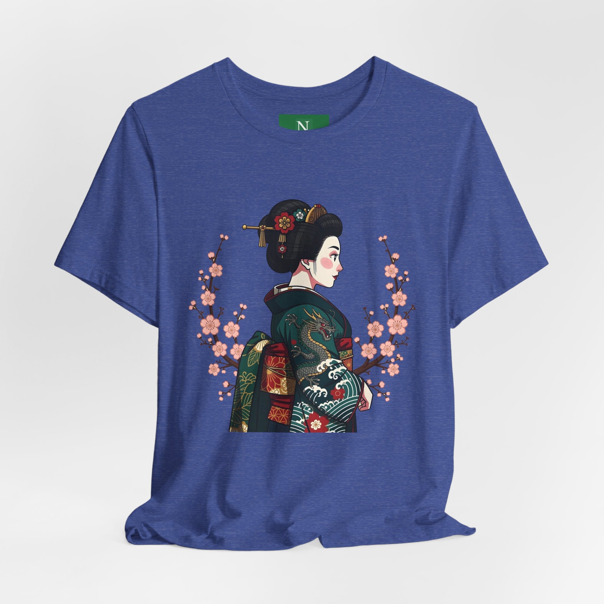 Geisha Blossom T‑Shirt — Vintage Japanese Art Tee