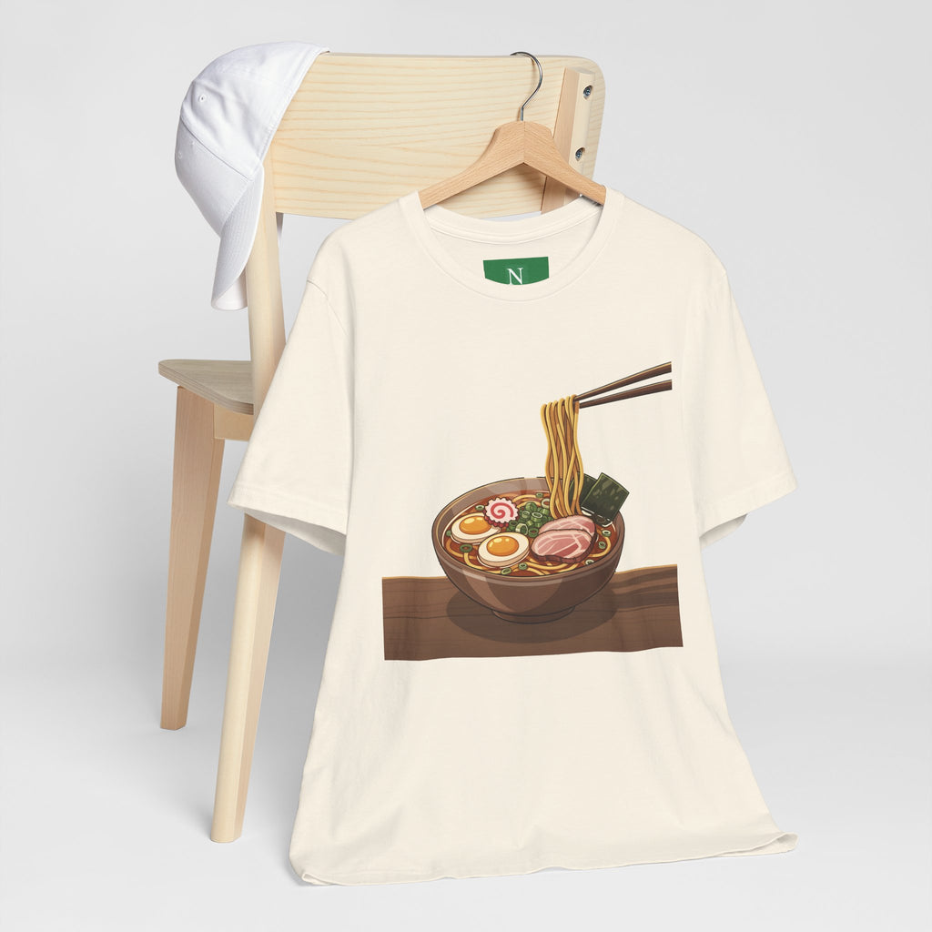 Ramen Bowl Graphic Tee – Chopsticks & Noodles Japanese Food T-Shirt