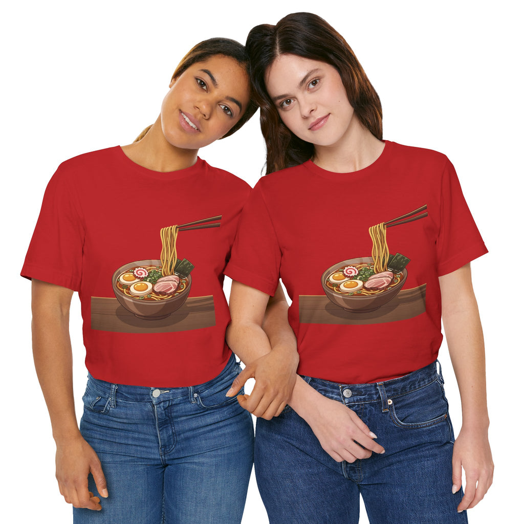 Ramen Bowl Graphic Tee – Chopsticks & Noodles Japanese Food T-Shirt