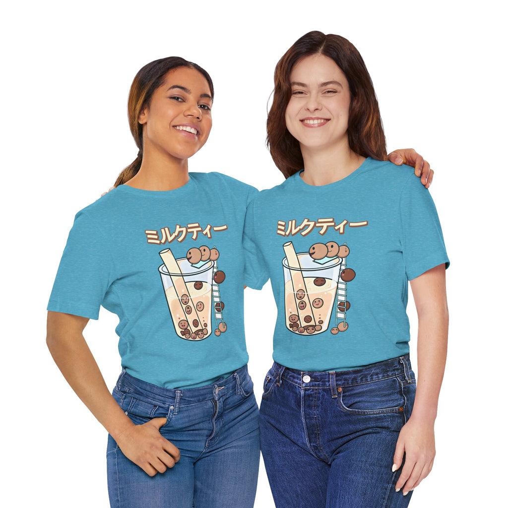 Boba Milk Tea T‑Shirt – ミルクティー Bubble Tea Graphic Tee