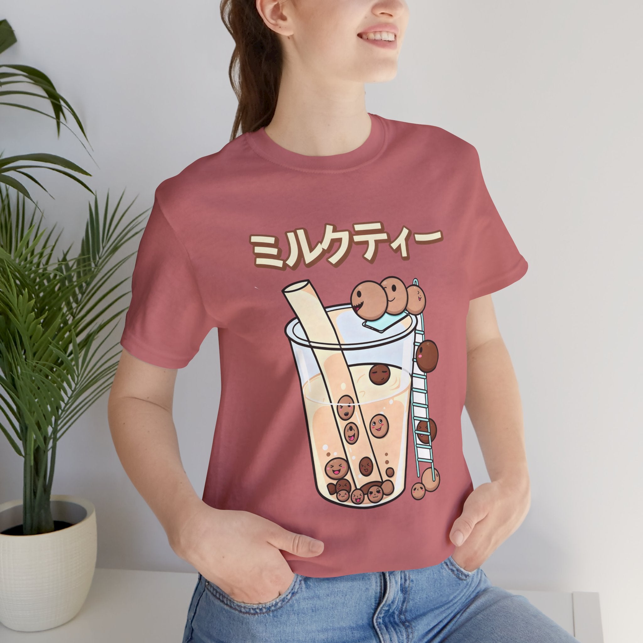 Boba Milk Tea T‑Shirt – ミルクティー Bubble Tea Graphic Tee