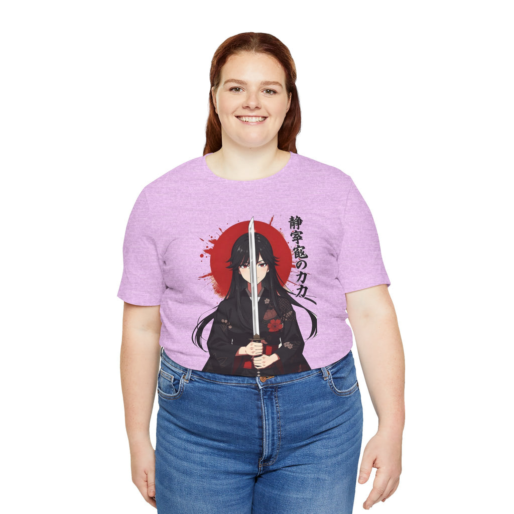 Samurai Girl Sword Tee — Japanese Anime Katana T-Shirt