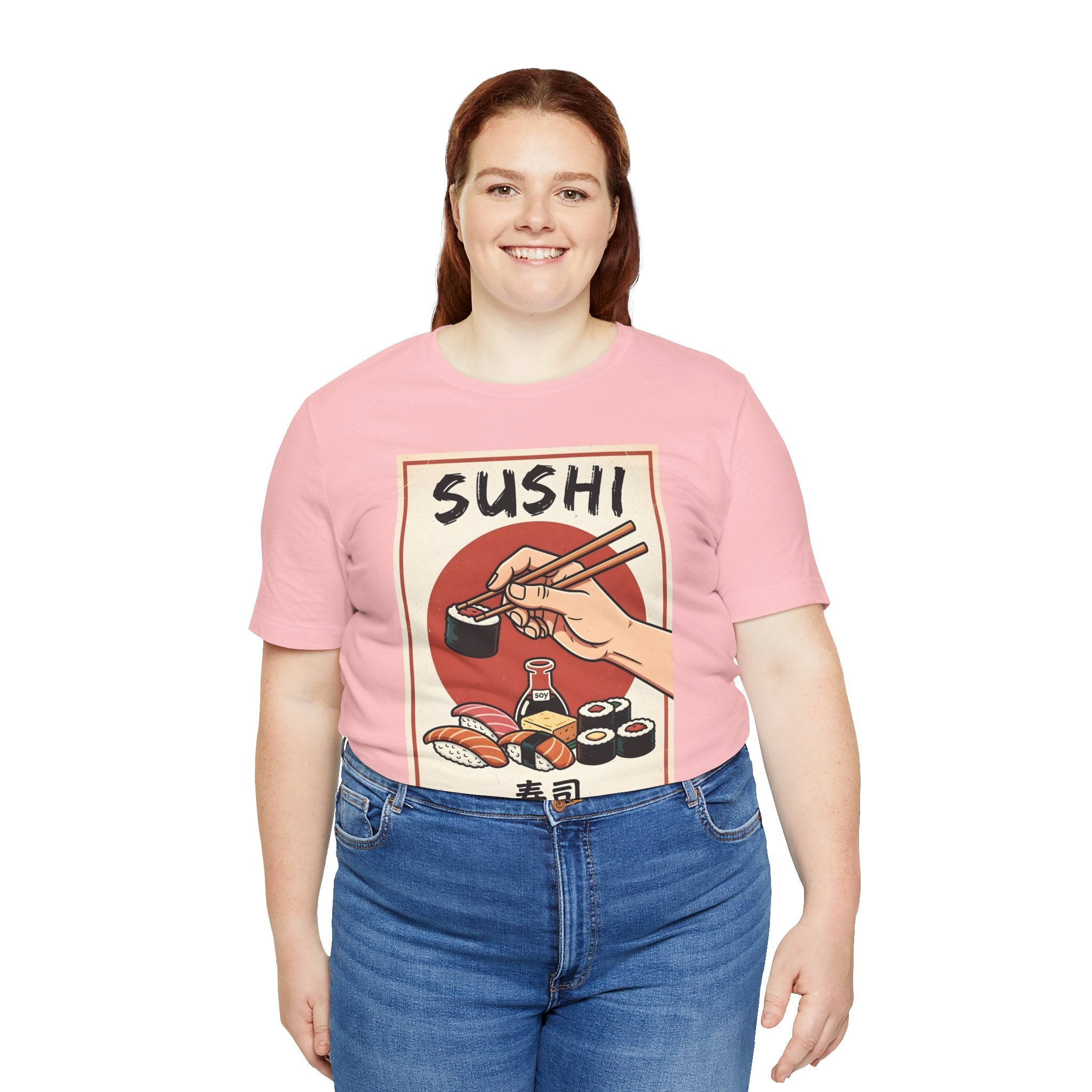 Sushi Poster Graphic Tee — Retro Japanese Sushi Shirt