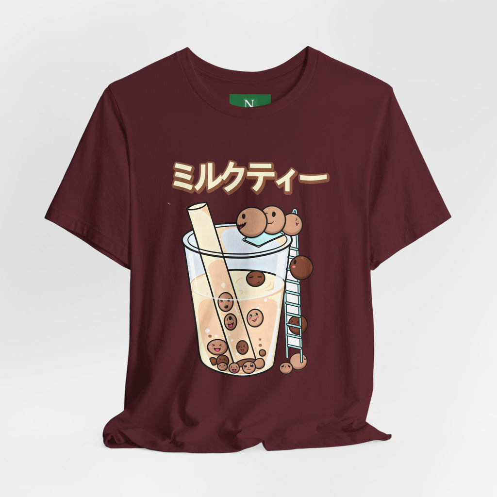 Boba Milk Tea T‑Shirt – ミルクティー Bubble Tea Graphic Tee