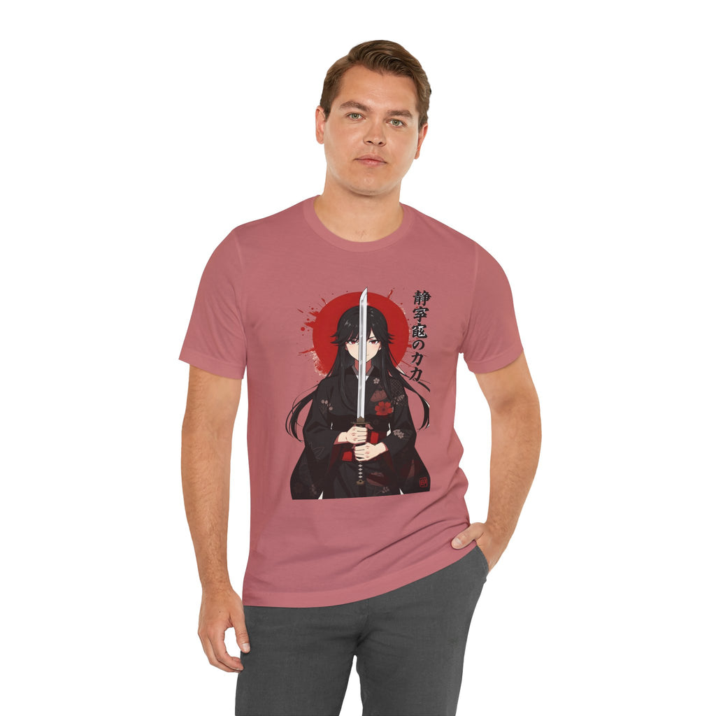 Samurai Girl Sword Tee — Japanese Anime Katana T-Shirt