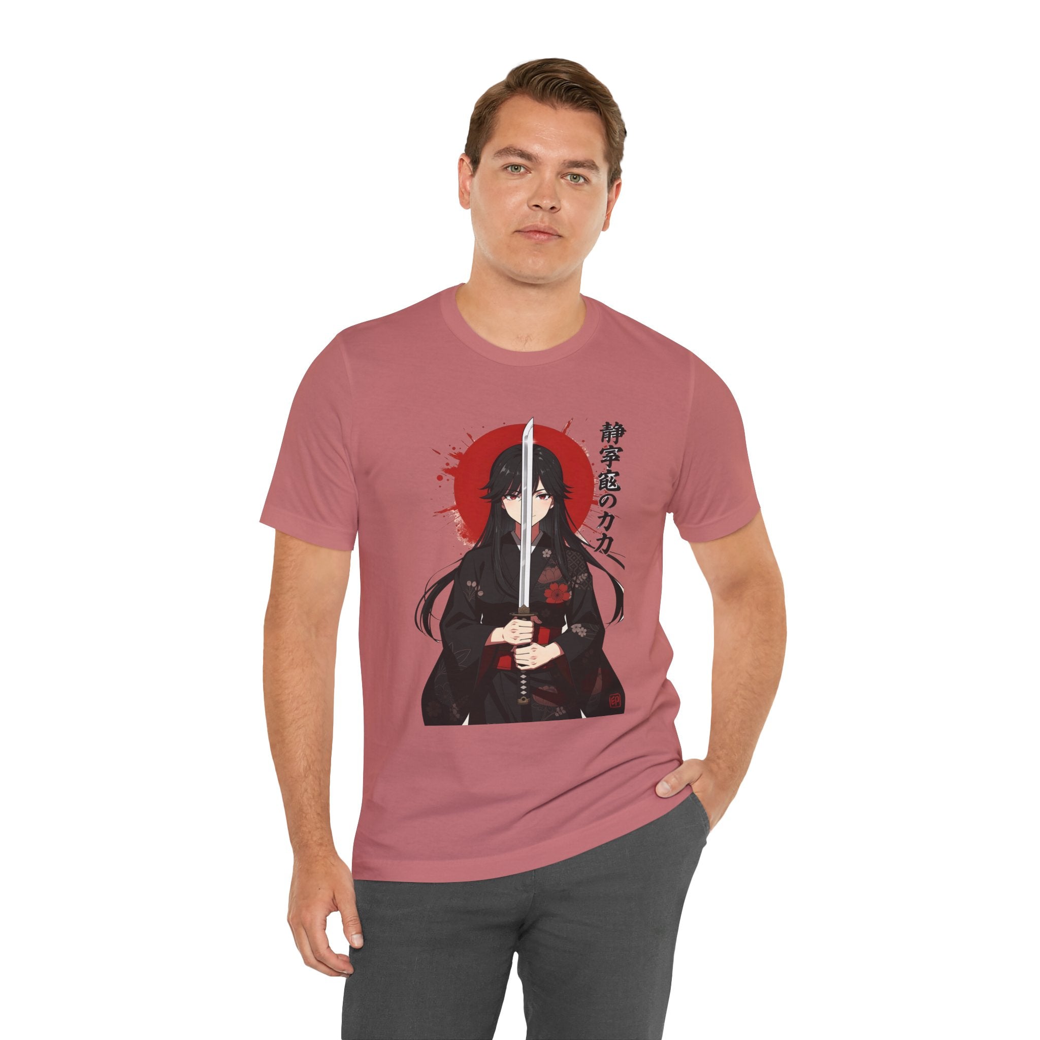 Samurai Girl Sword Tee — Japanese Anime Katana T-Shirt