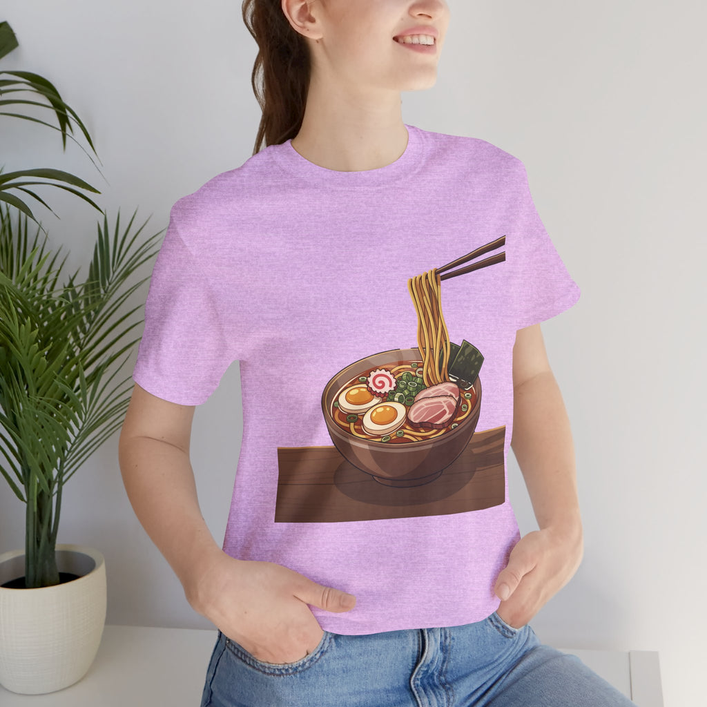 Ramen Bowl Graphic Tee – Chopsticks & Noodles Japanese Food T-Shirt