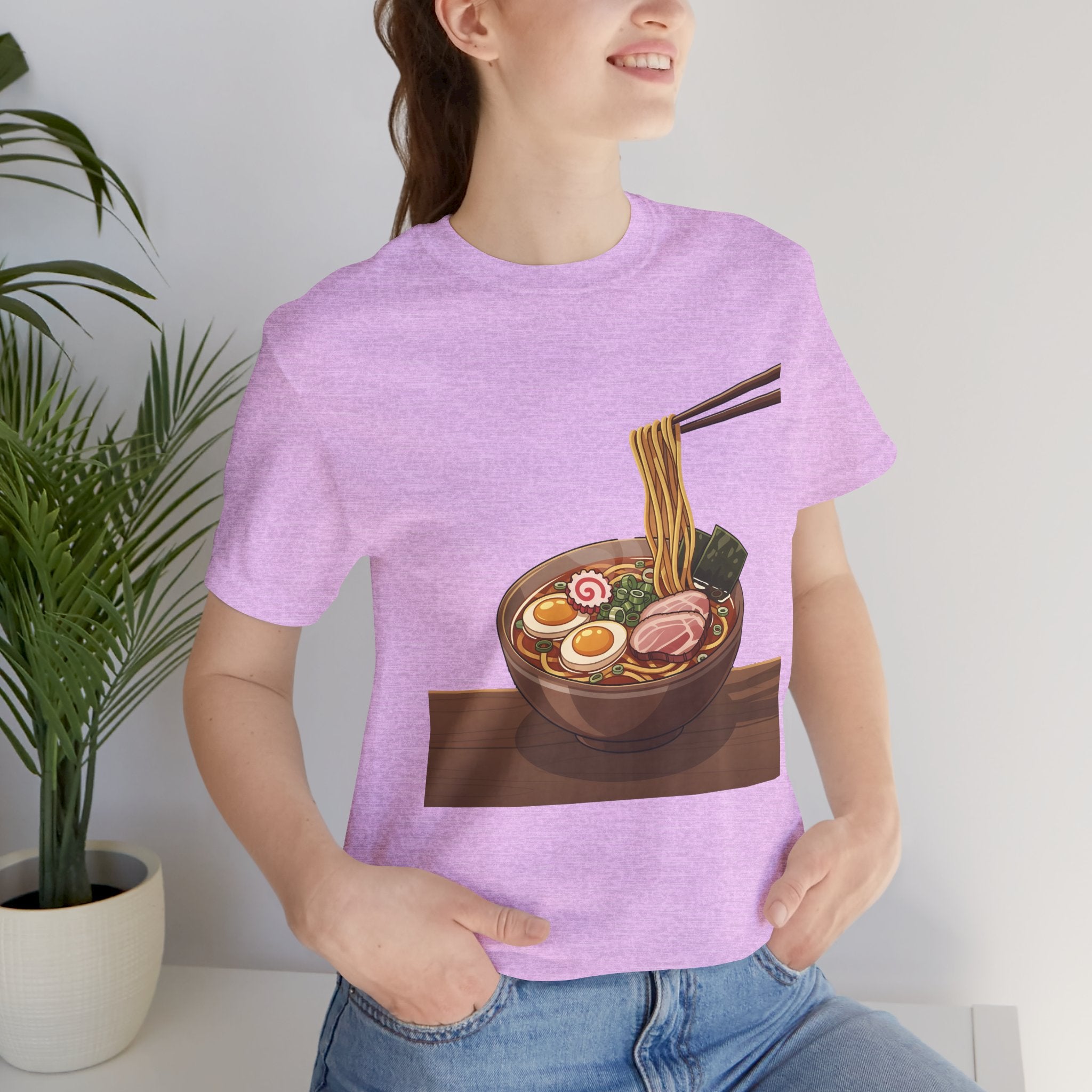 Ramen Bowl Graphic Tee – Chopsticks & Noodles Japanese Food T-Shirt
