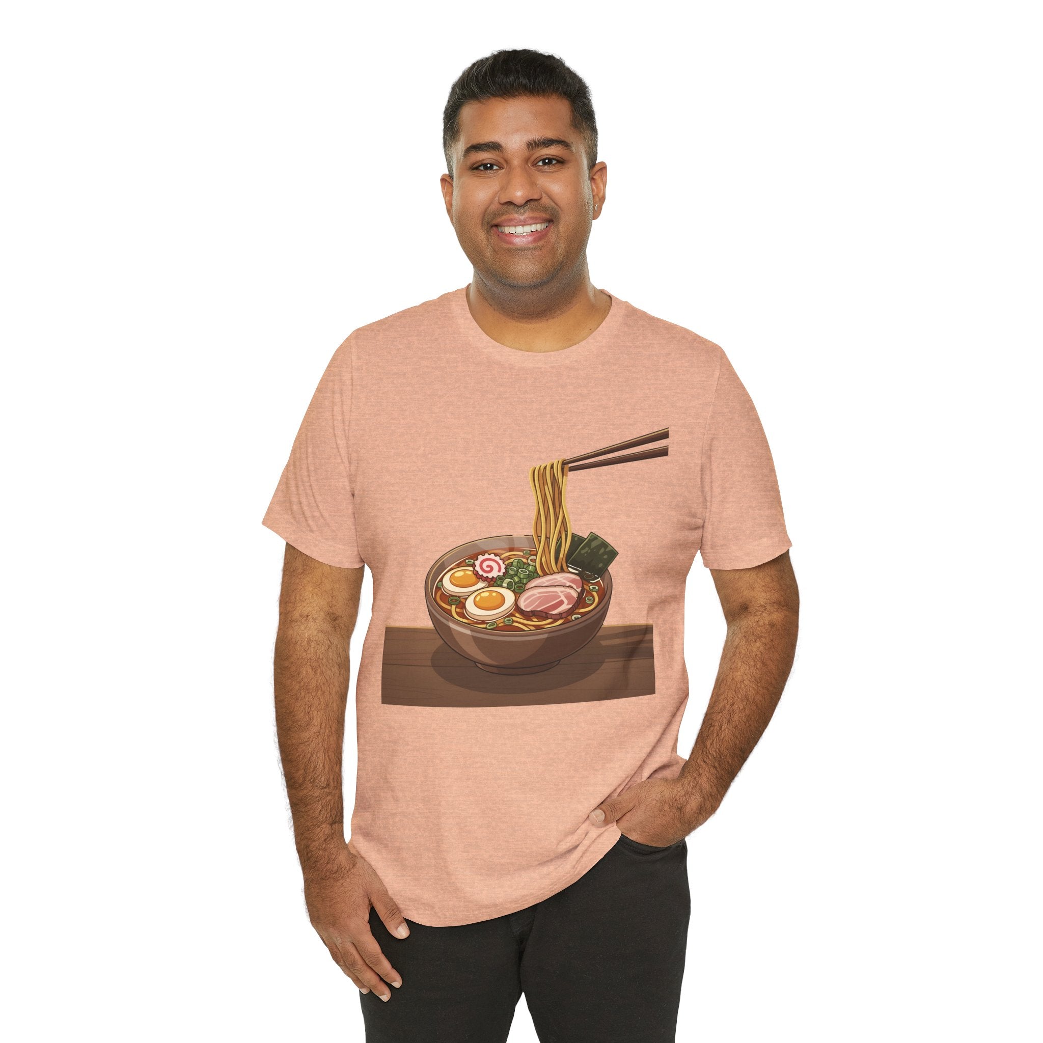 Ramen Bowl Graphic Tee – Chopsticks & Noodles Japanese Food T-Shirt