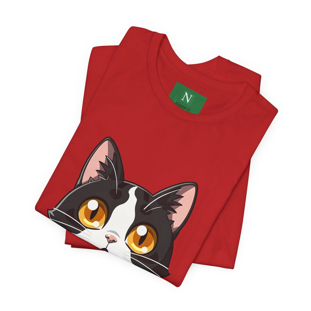 Cat Shock Face Graphic Tee — マジで?! Cute Anime Cat T-Shirt