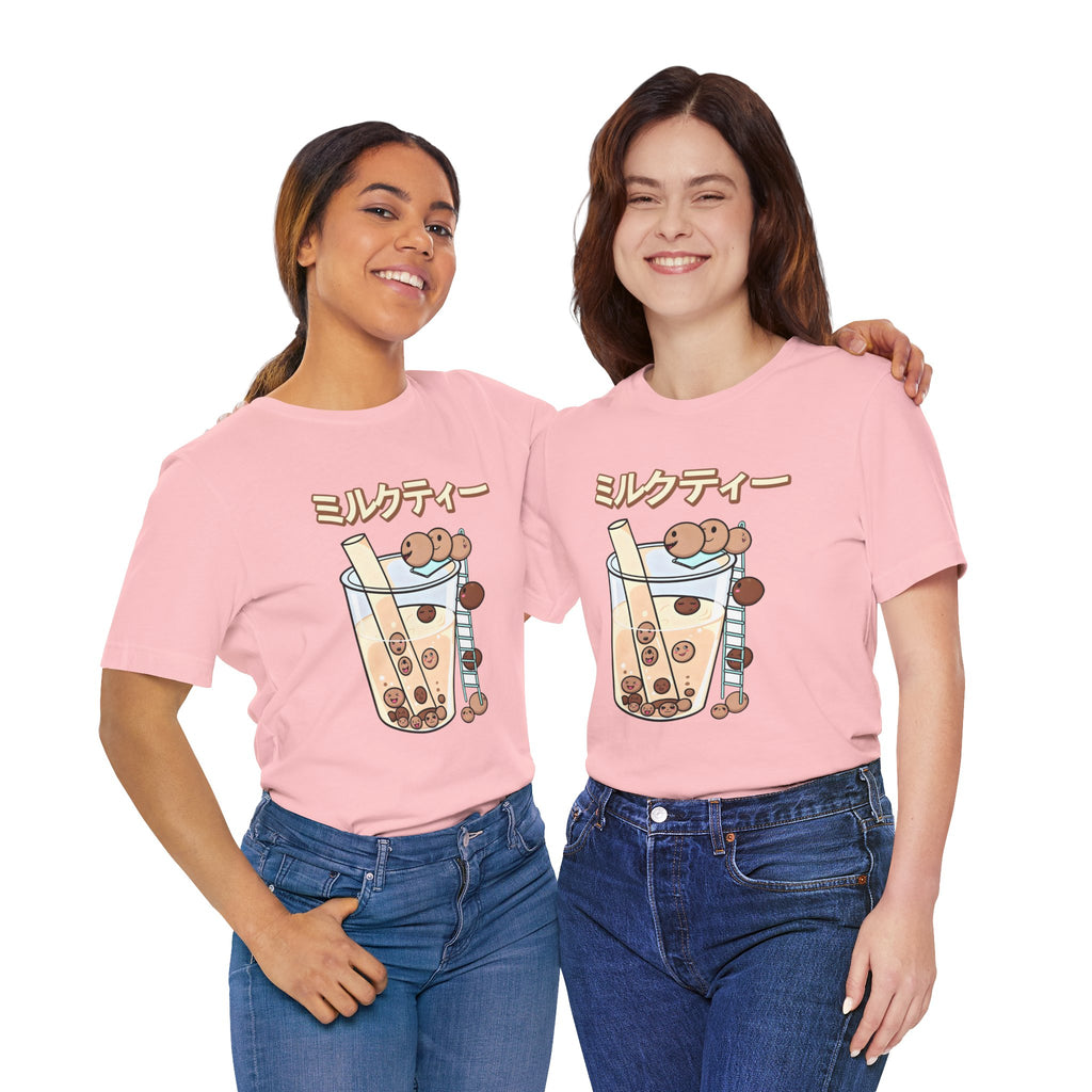 Boba Milk Tea T‑Shirt – ミルクティー Bubble Tea Graphic Tee