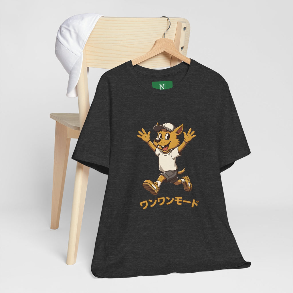 Happy Corgi Character Tee — ワンワンモード (Dog Mode) Cute Cartoon Shirt