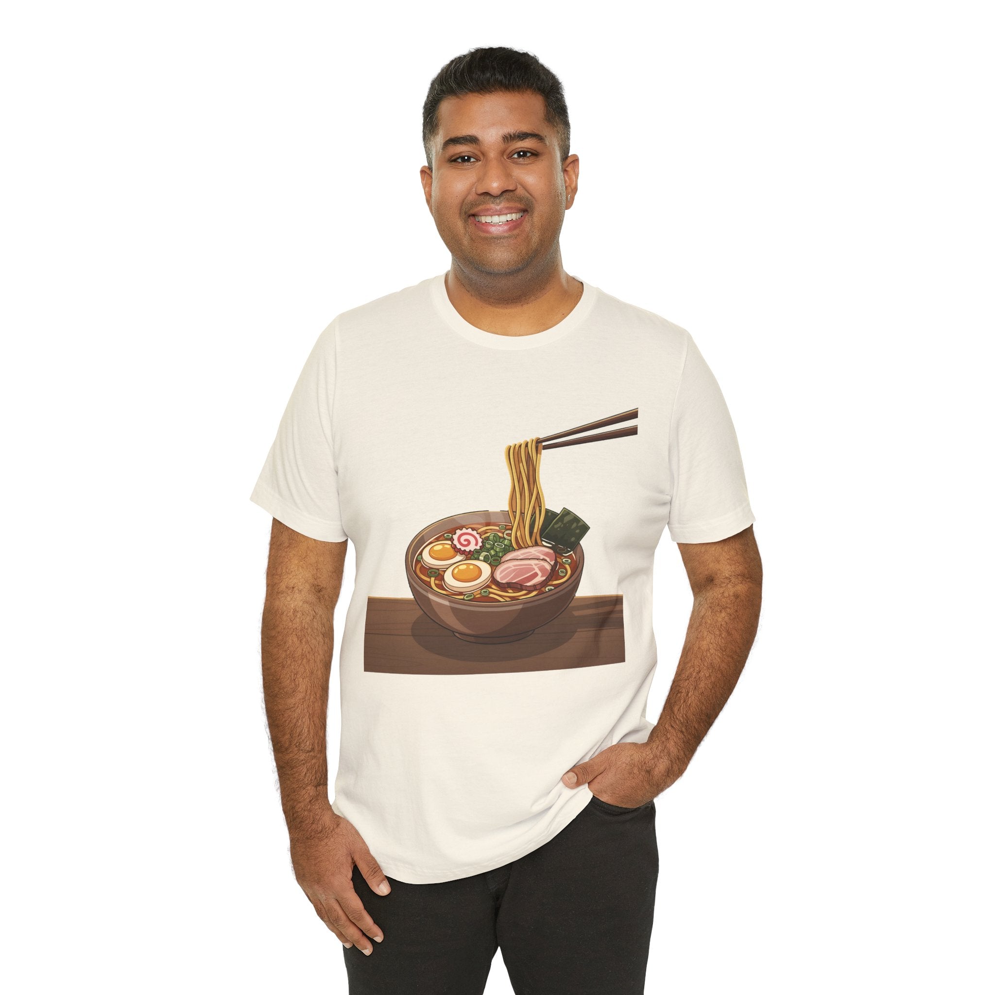 Ramen Bowl Graphic Tee – Chopsticks & Noodles Japanese Food T-Shirt