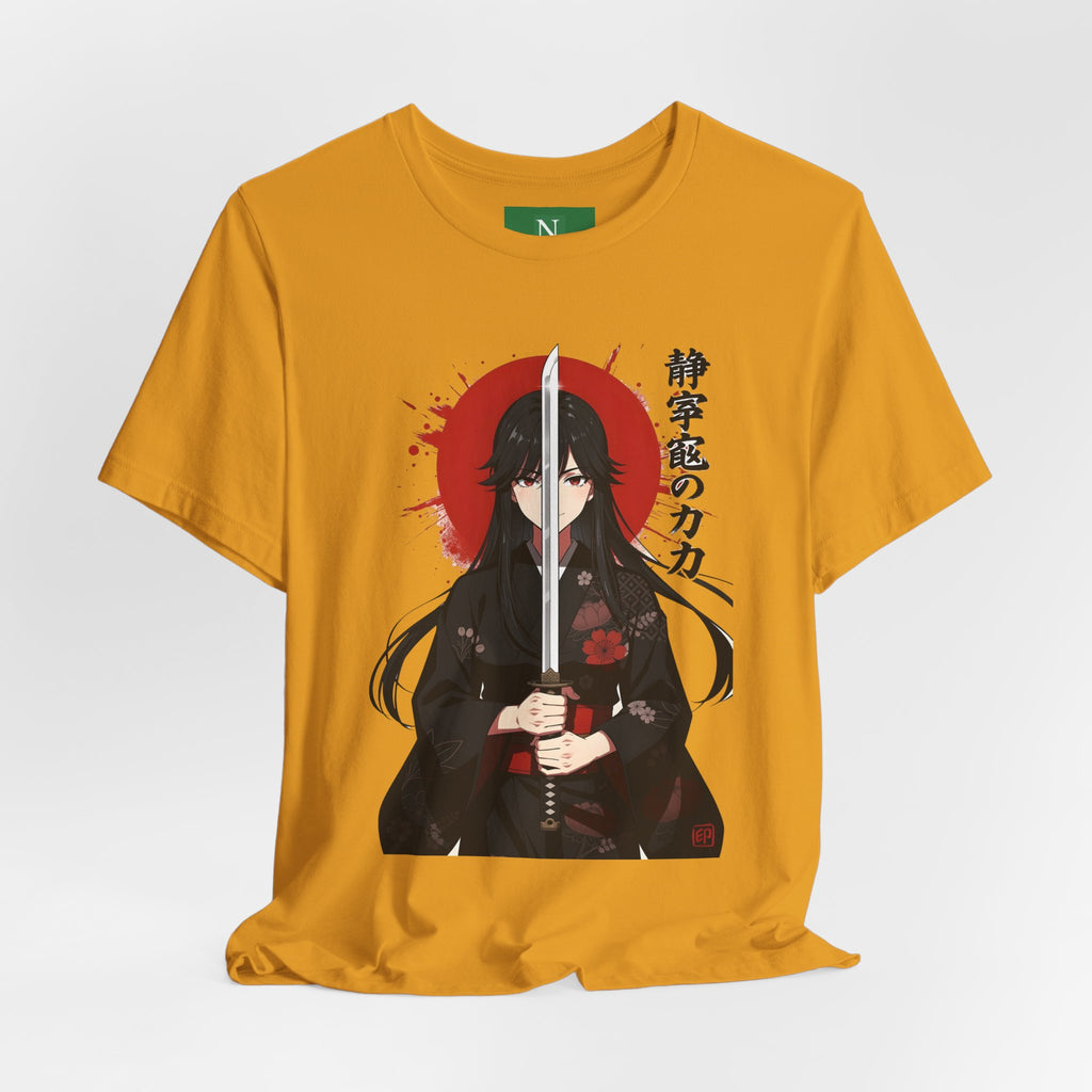 Samurai Girl Sword Tee — Japanese Anime Katana T-Shirt