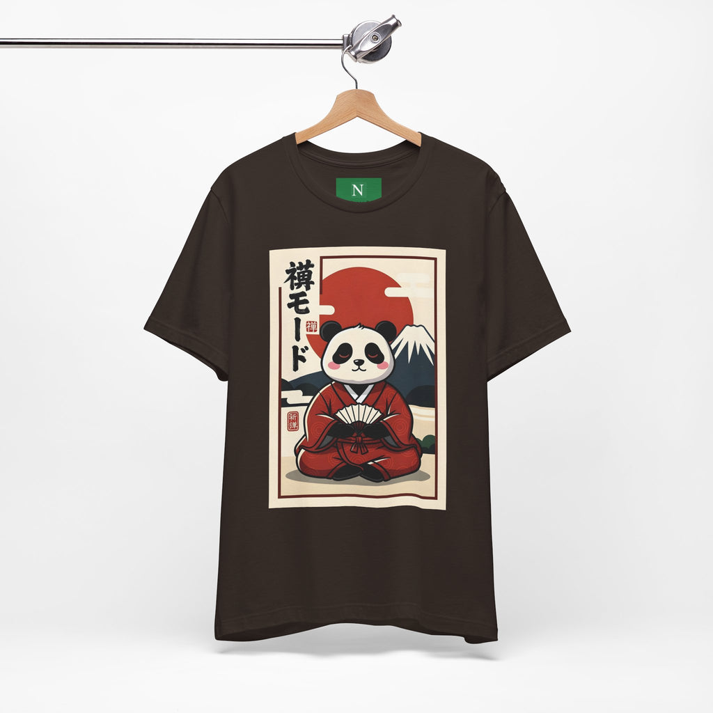 Panda Samurai Tee — Cute Japanese Ukiyo-e Style Graphic T-Shirt