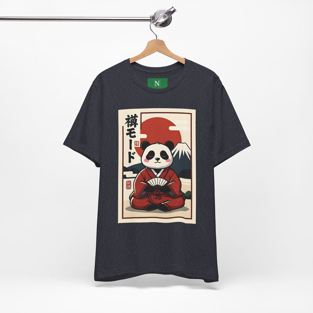 Panda Samurai Tee — Cute Japanese Ukiyo-e Style Graphic T-Shirt
