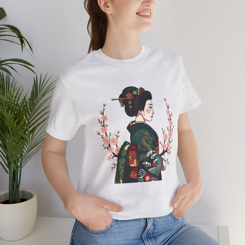 Geisha Blossom T‑Shirt — Vintage Japanese Art Tee