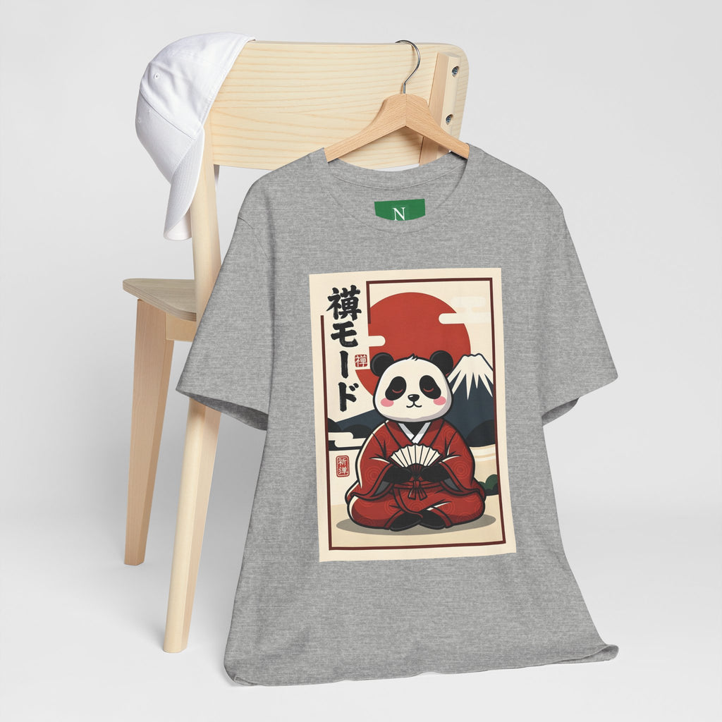 Panda Samurai Tee — Cute Japanese Ukiyo-e Style Graphic T-Shirt