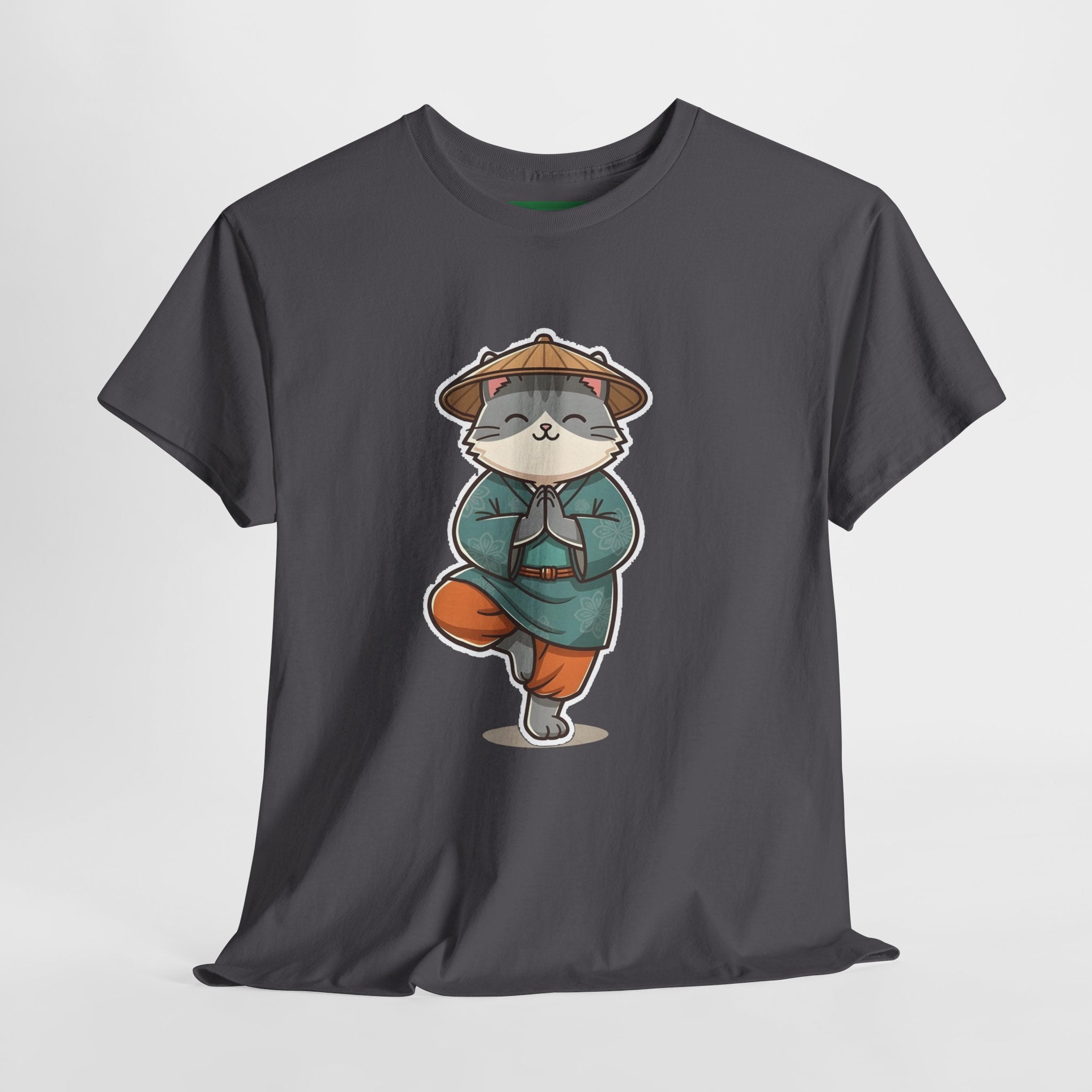 Meditating Cat Tee — Cute Zen Cat Yoga T-Shirt
