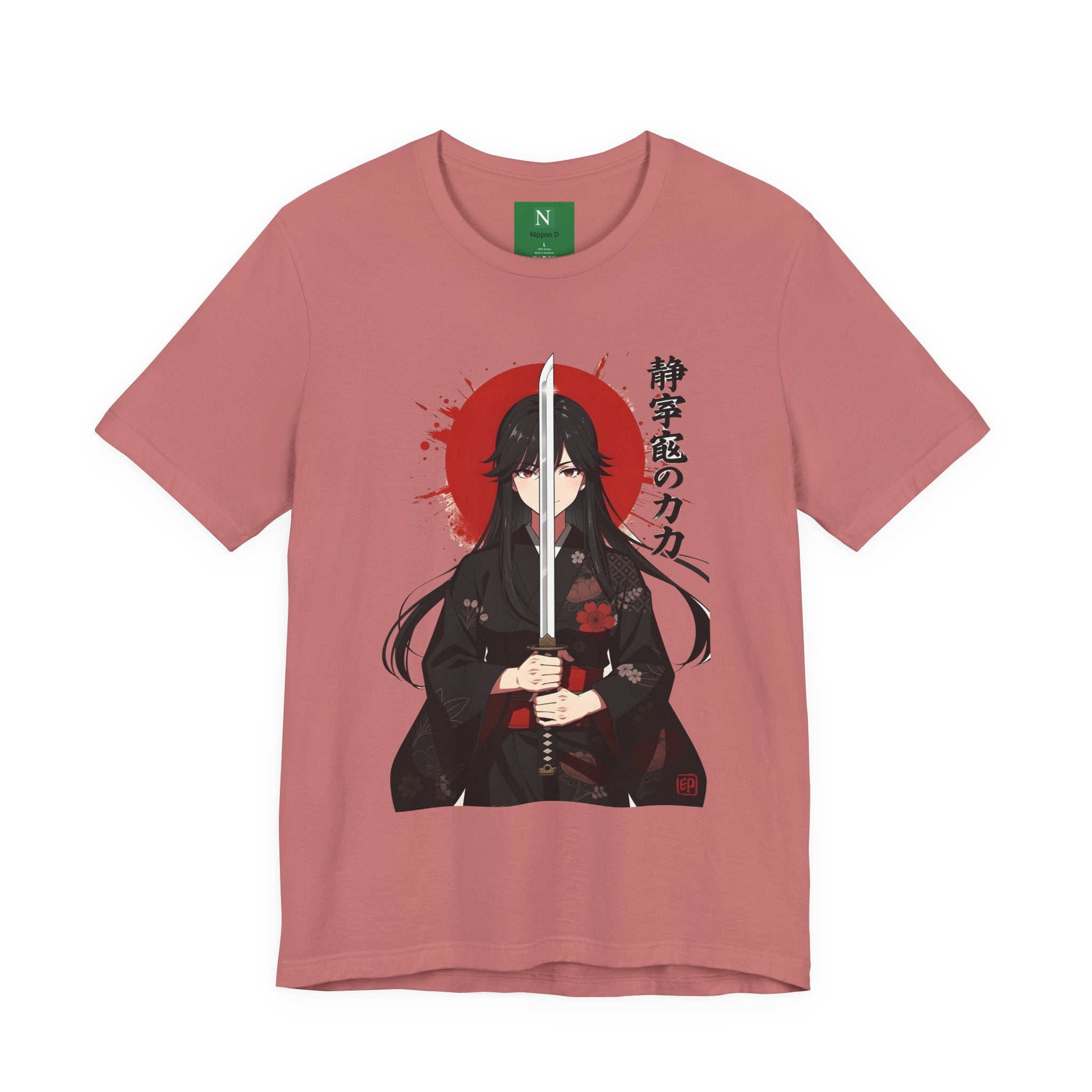 Samurai Girl Sword Tee — Japanese Anime Katana T-Shirt