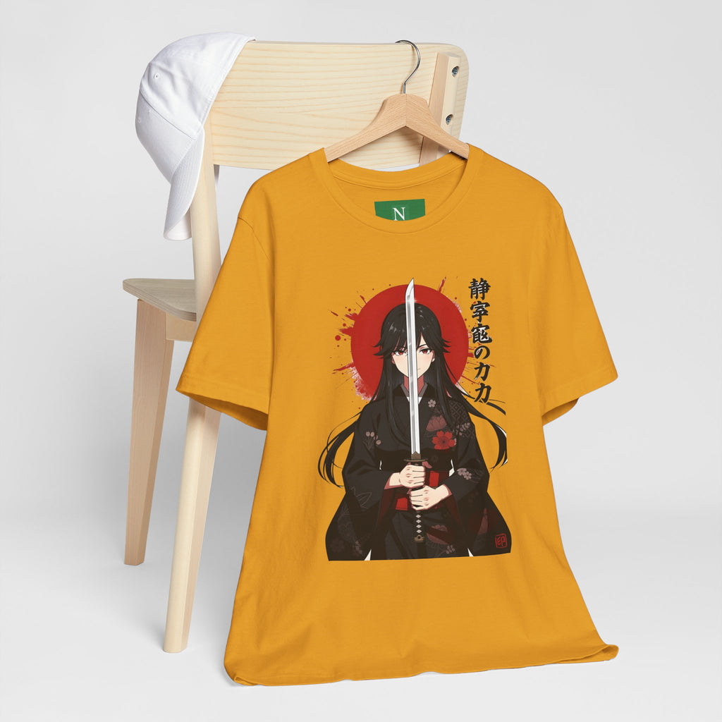 Samurai Girl Sword Tee — Japanese Anime Katana T-Shirt