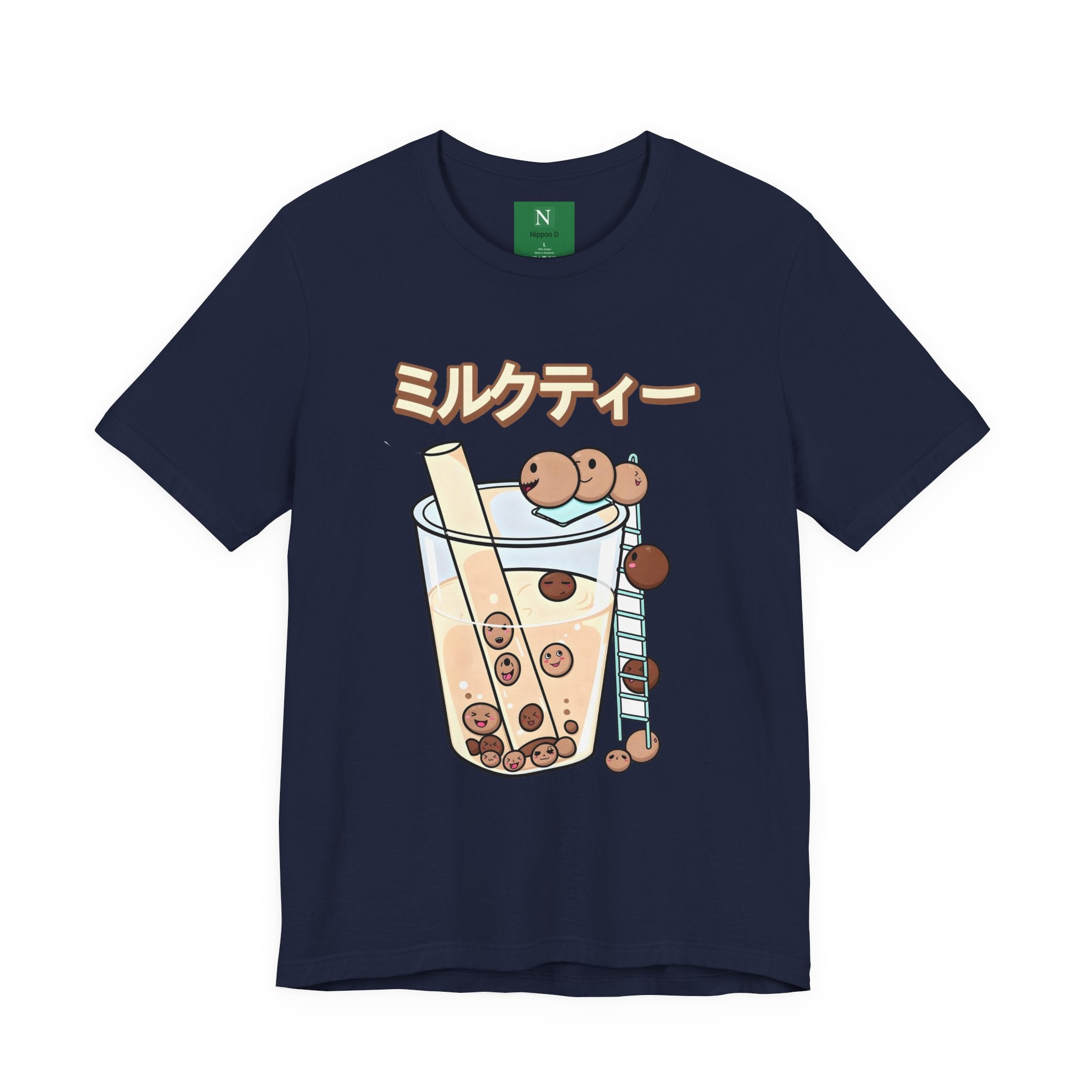 Boba Milk Tea T‑Shirt – ミルクティー Bubble Tea Graphic Tee