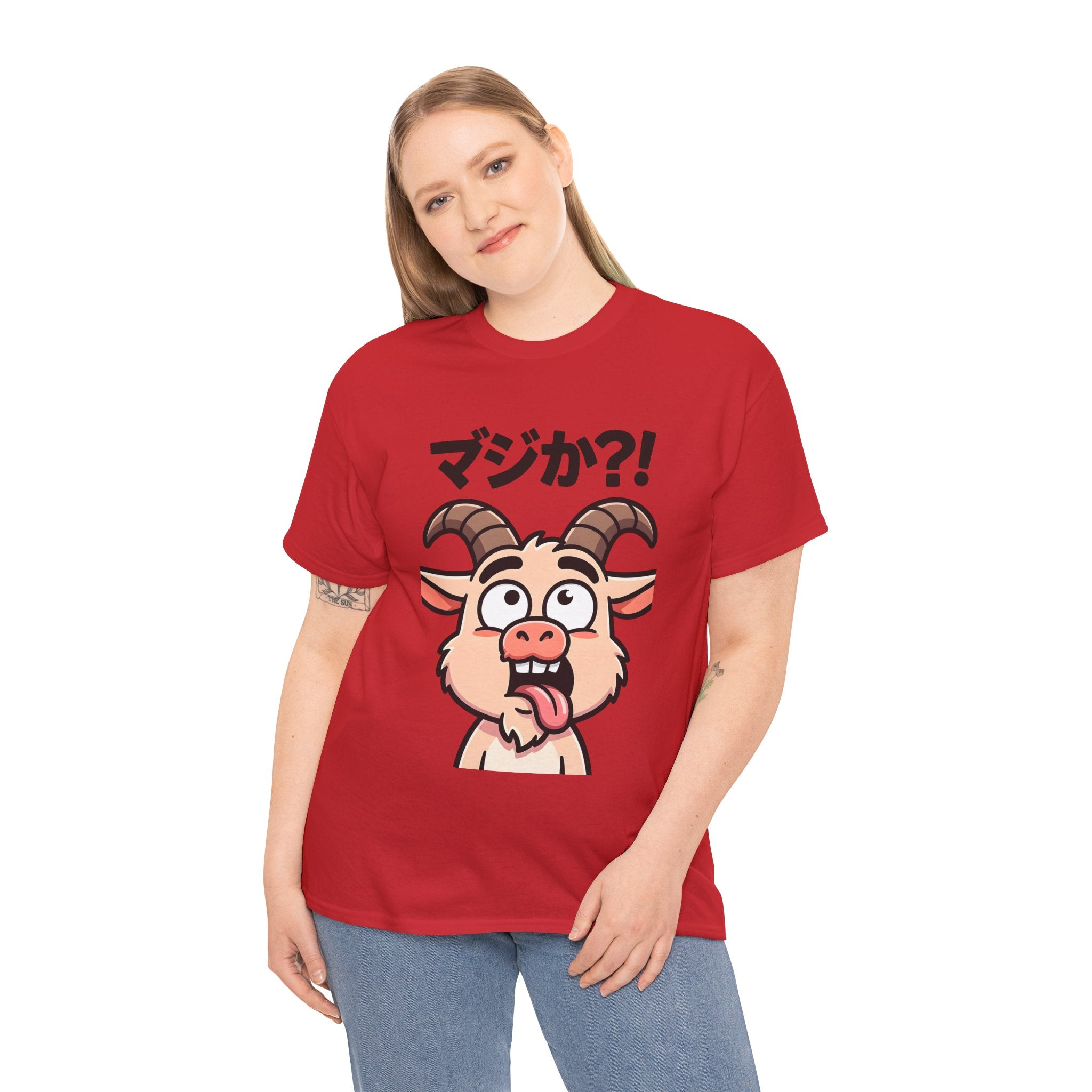 Goat Shock T-Shirt — マジか?! Funny Japanese Cartoon Tee