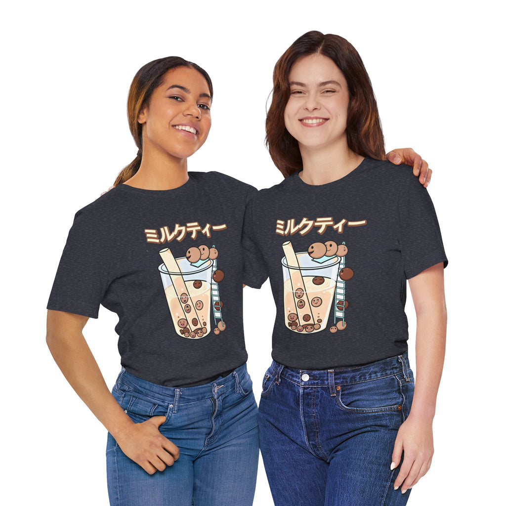 Boba Milk Tea T‑Shirt – ミルクティー Bubble Tea Graphic Tee