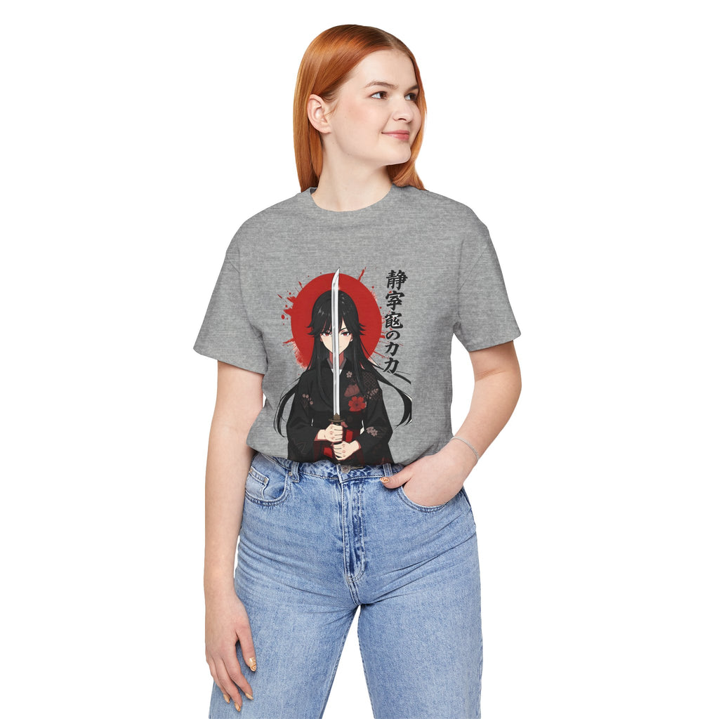Samurai Girl Sword Tee — Japanese Anime Katana T-Shirt
