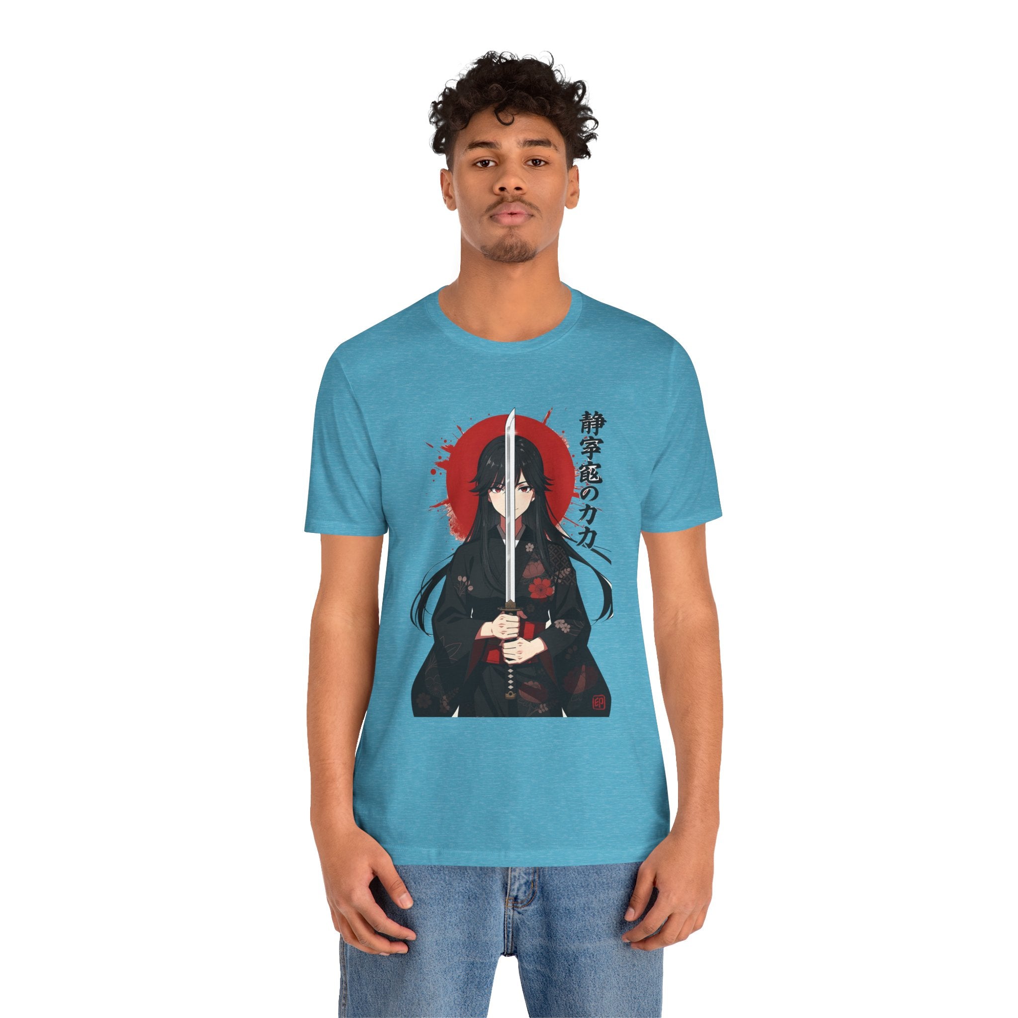 Samurai Girl Sword Tee — Japanese Anime Katana T-Shirt