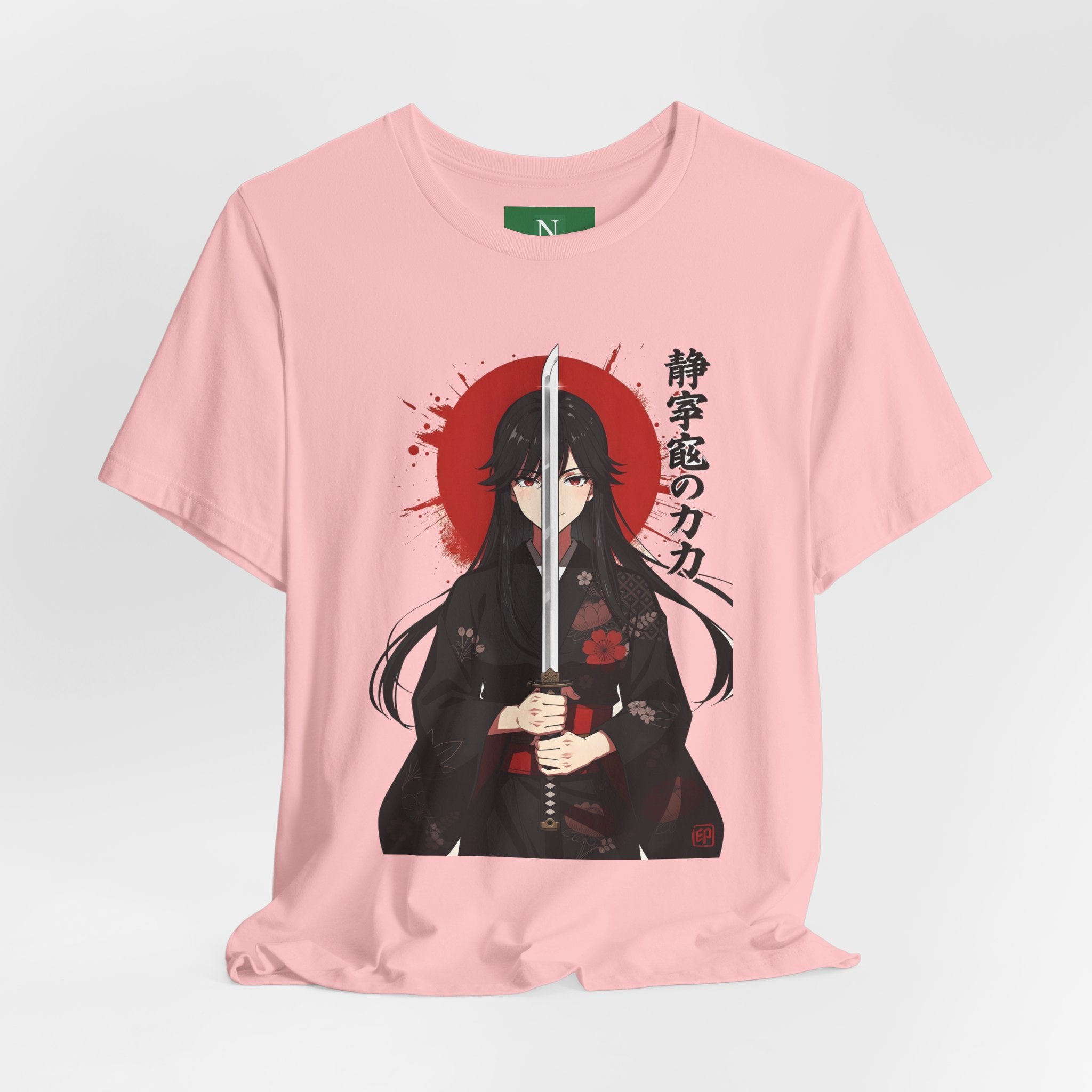 Samurai Girl Sword Tee — Japanese Anime Katana T-Shirt